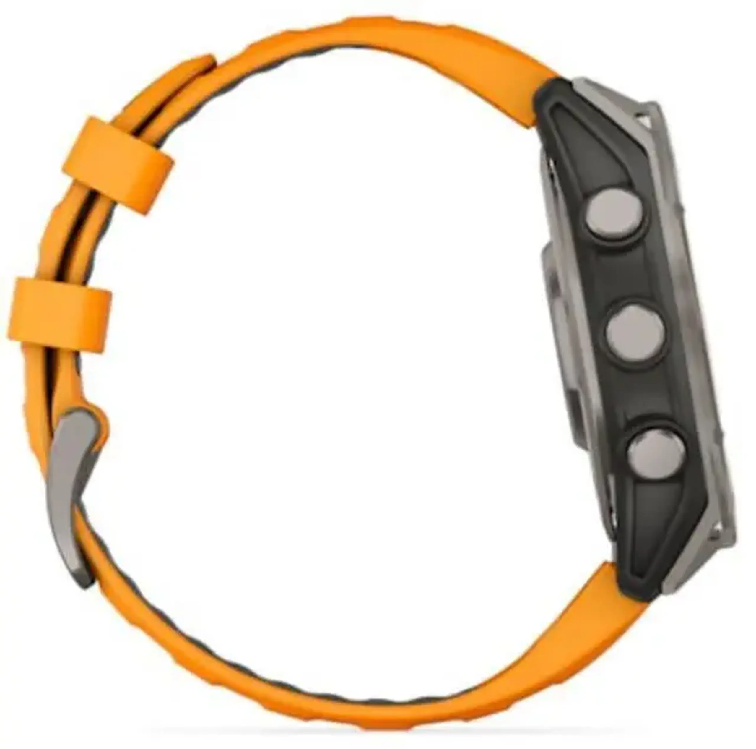 Ceas inteligent Garmin Fenix 8 – 47 mm, Sapphire, Titanium with Spark Orange (010-02904-11)