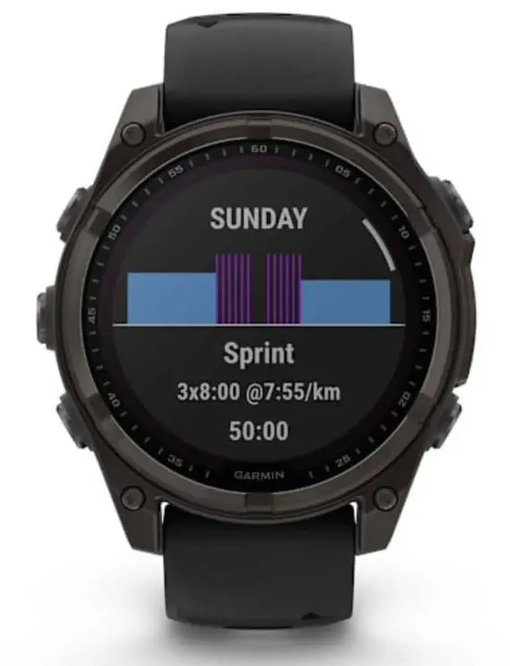 Ceas inteligent Garmin Fenix 8 – 47 mm, Solar, Sapphire, Carbon Gray DLC Titanium with Black (010-02906-11)