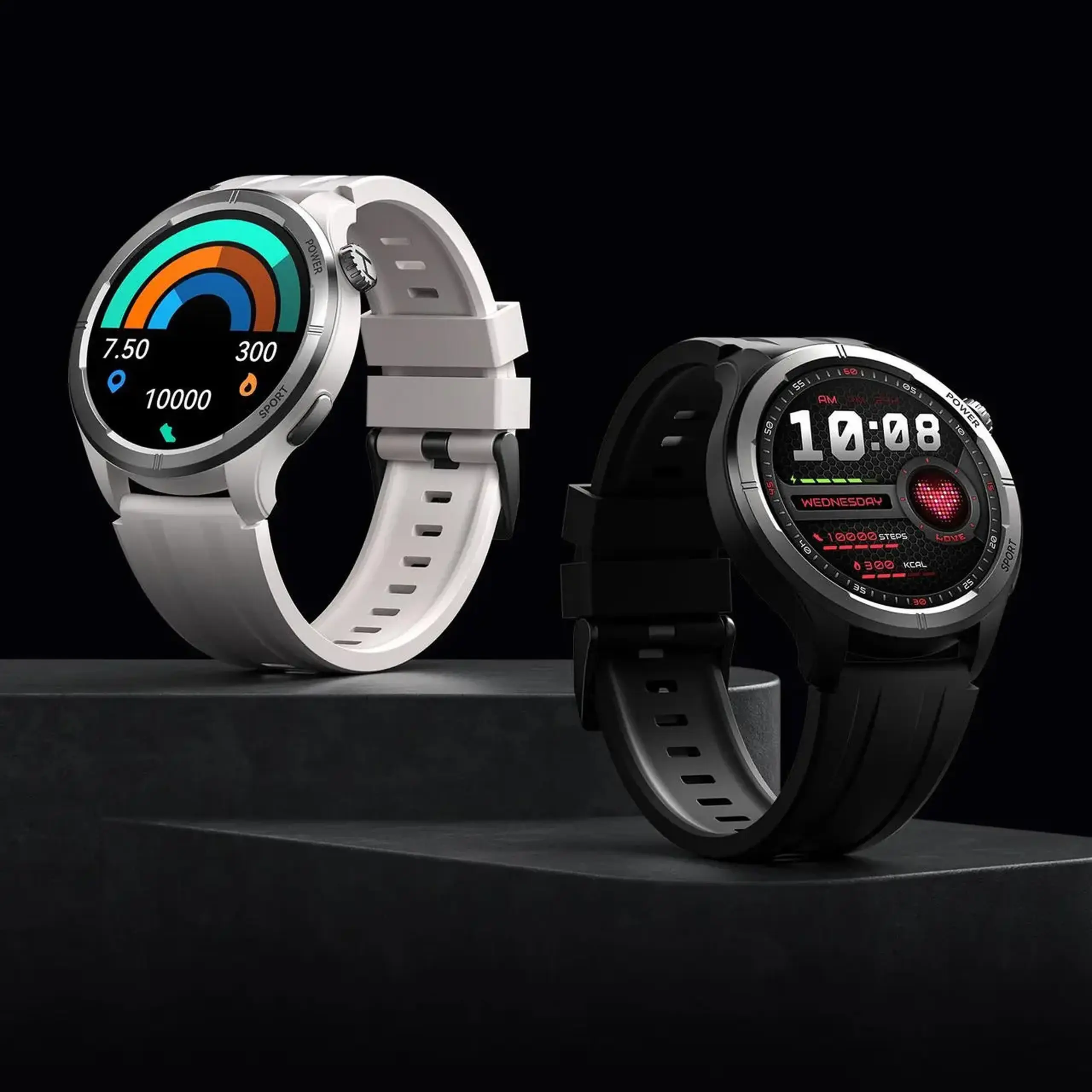 Ceas inteligent Haylou by Xiaomi Solar Neo Dual Strap Silver