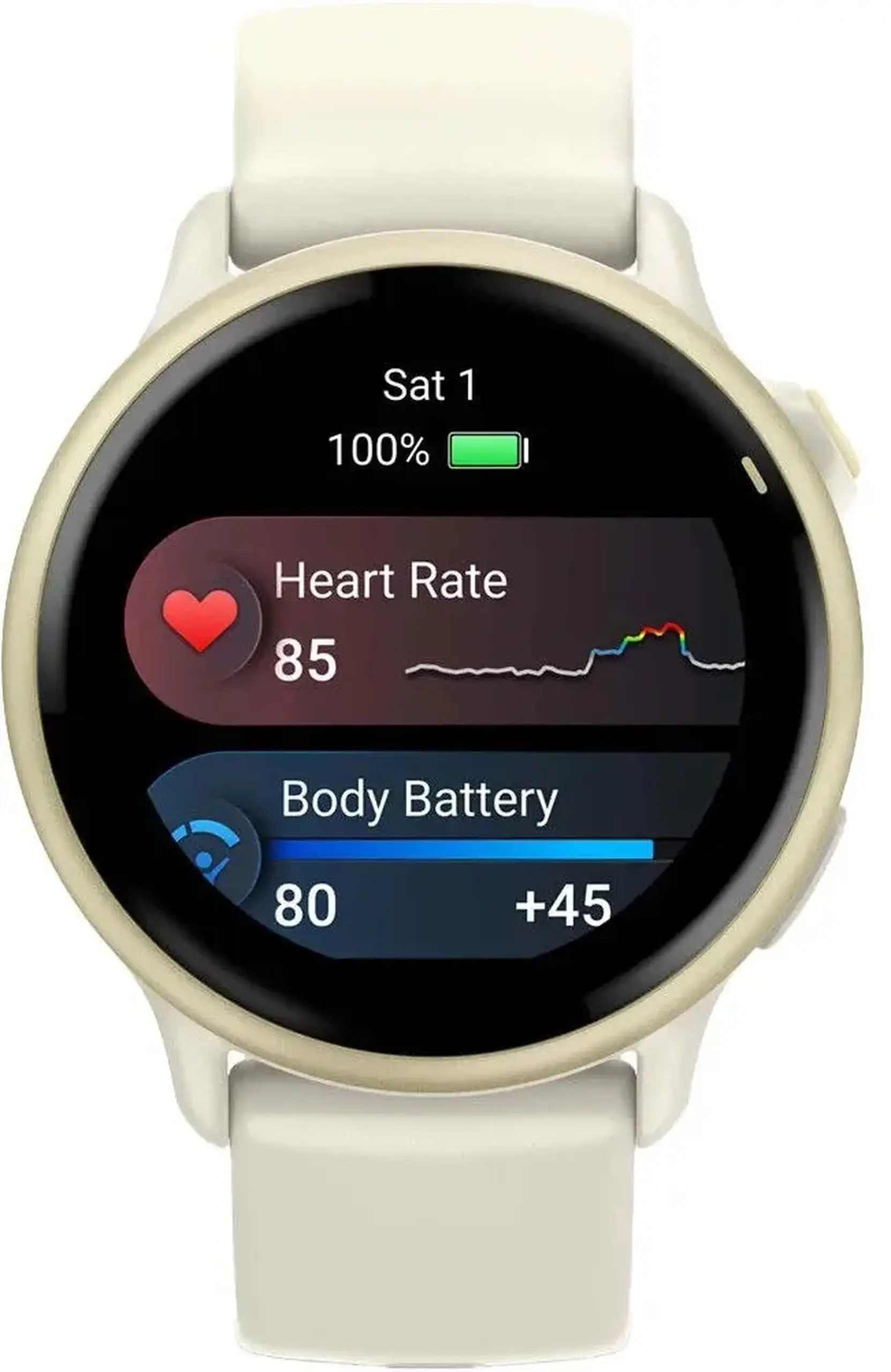 Ceas inteligent Garmin Vivoactive 6 Bone / Lunar Gold