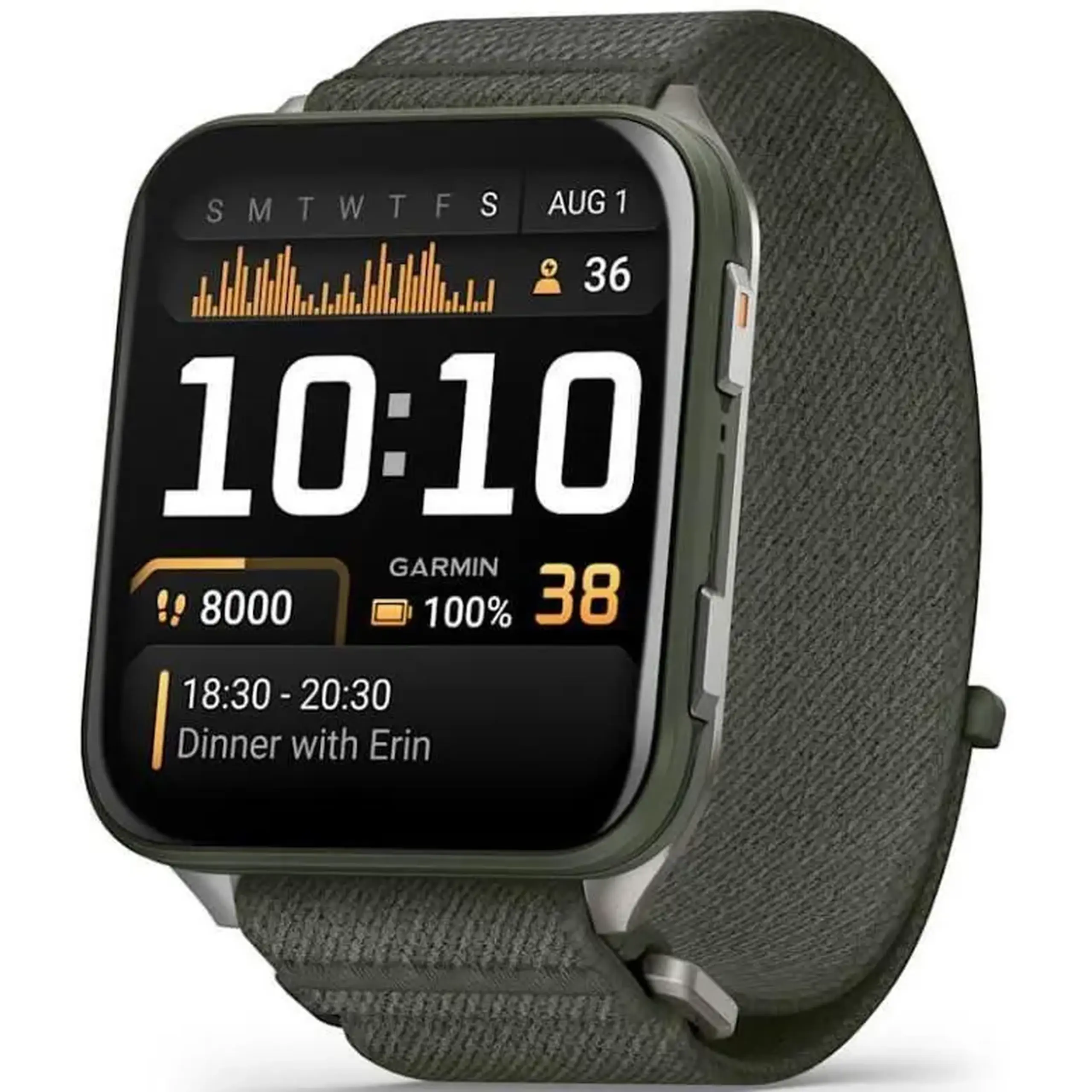 Ceas inteligent Garmin Venu X1 Moss (010-02980-03)