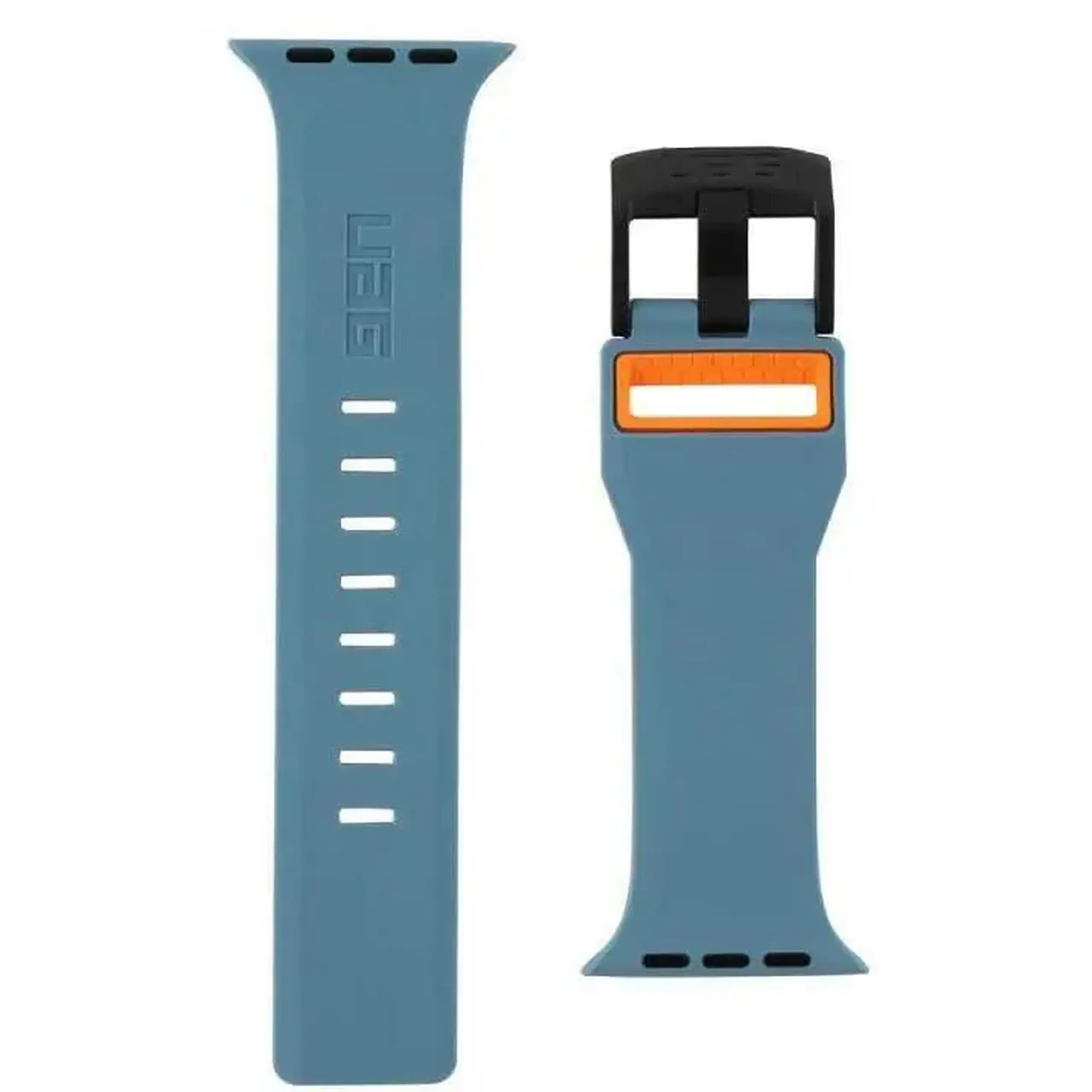 Curea UAG 19148D115497, Apple Watch 44/42 Civilian Strap, Slate/Orange