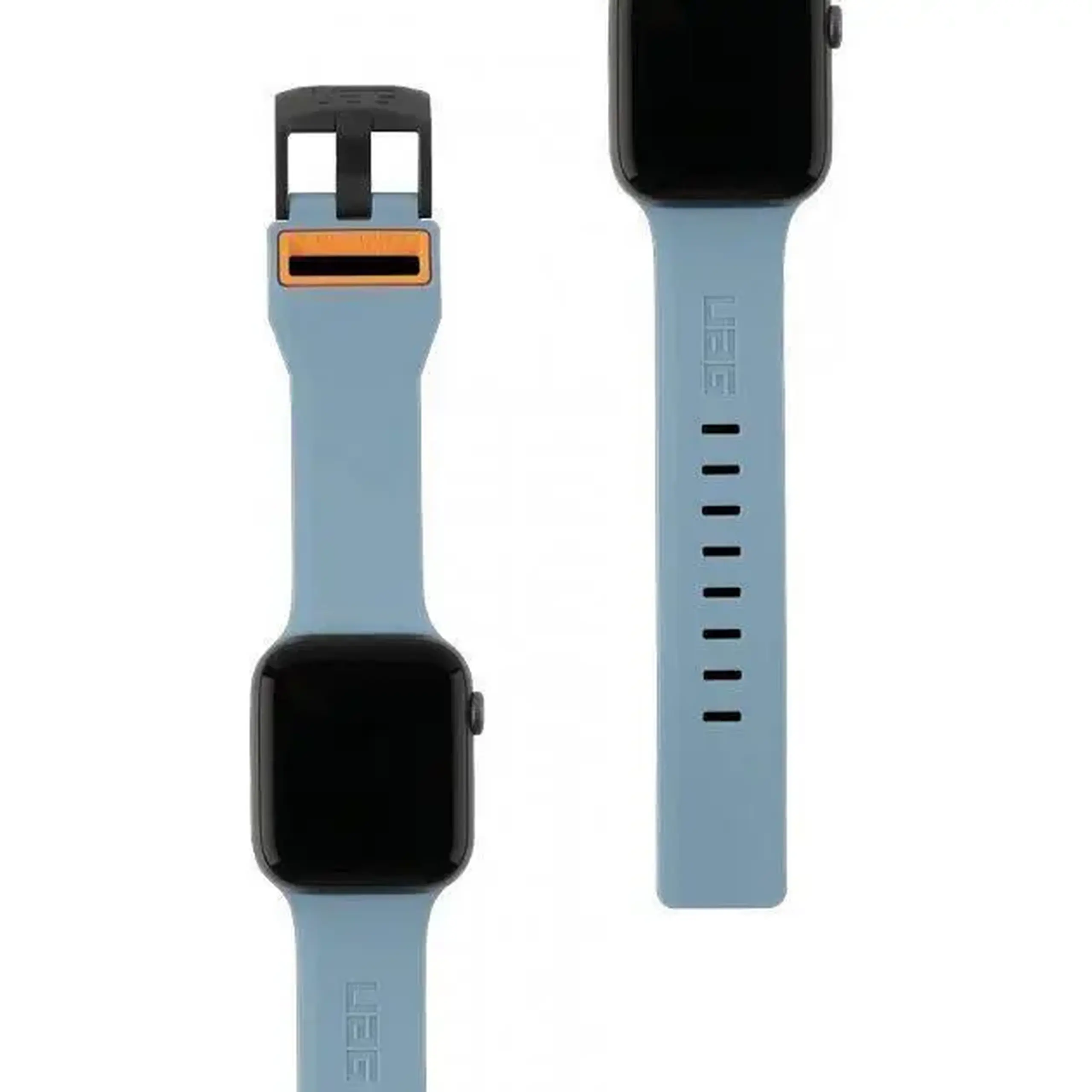 Curea UAG 19148D115497, Apple Watch 44/42 Civilian Strap, Slate/Orange