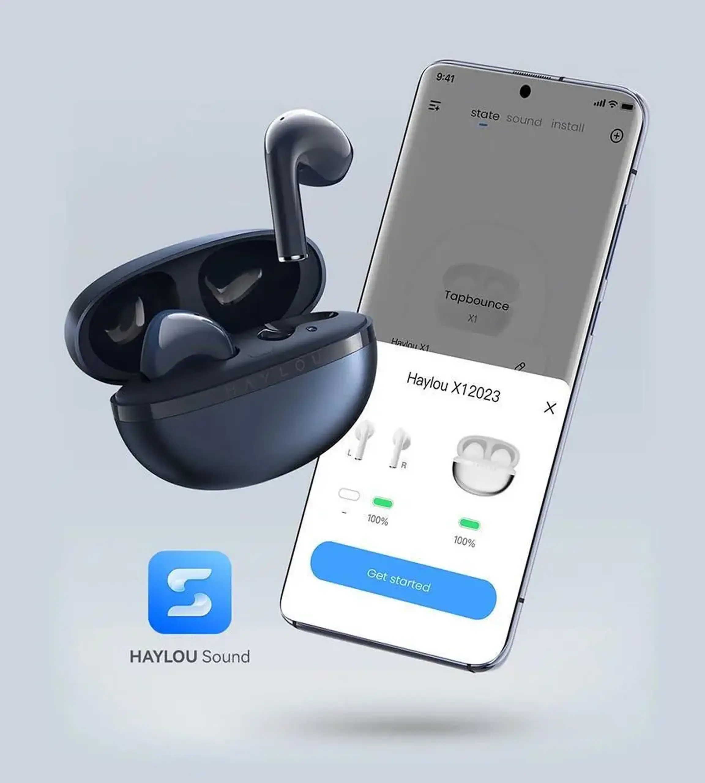 Căști fără fir Haylou by Xiaomi X1 2023 Blue