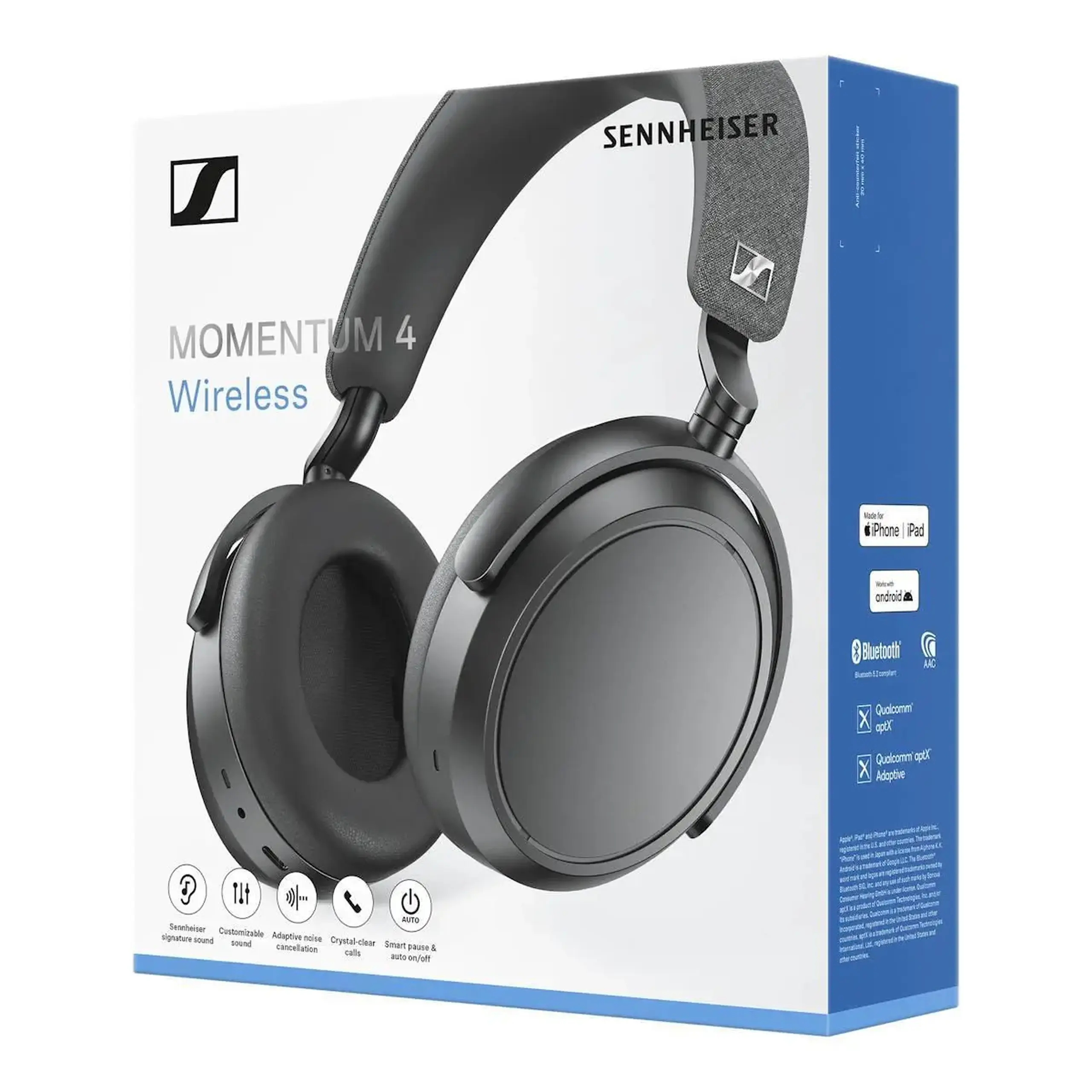 Căști fără fir Sennheiser M4AEBT Momentum 4 Wireless Graphit