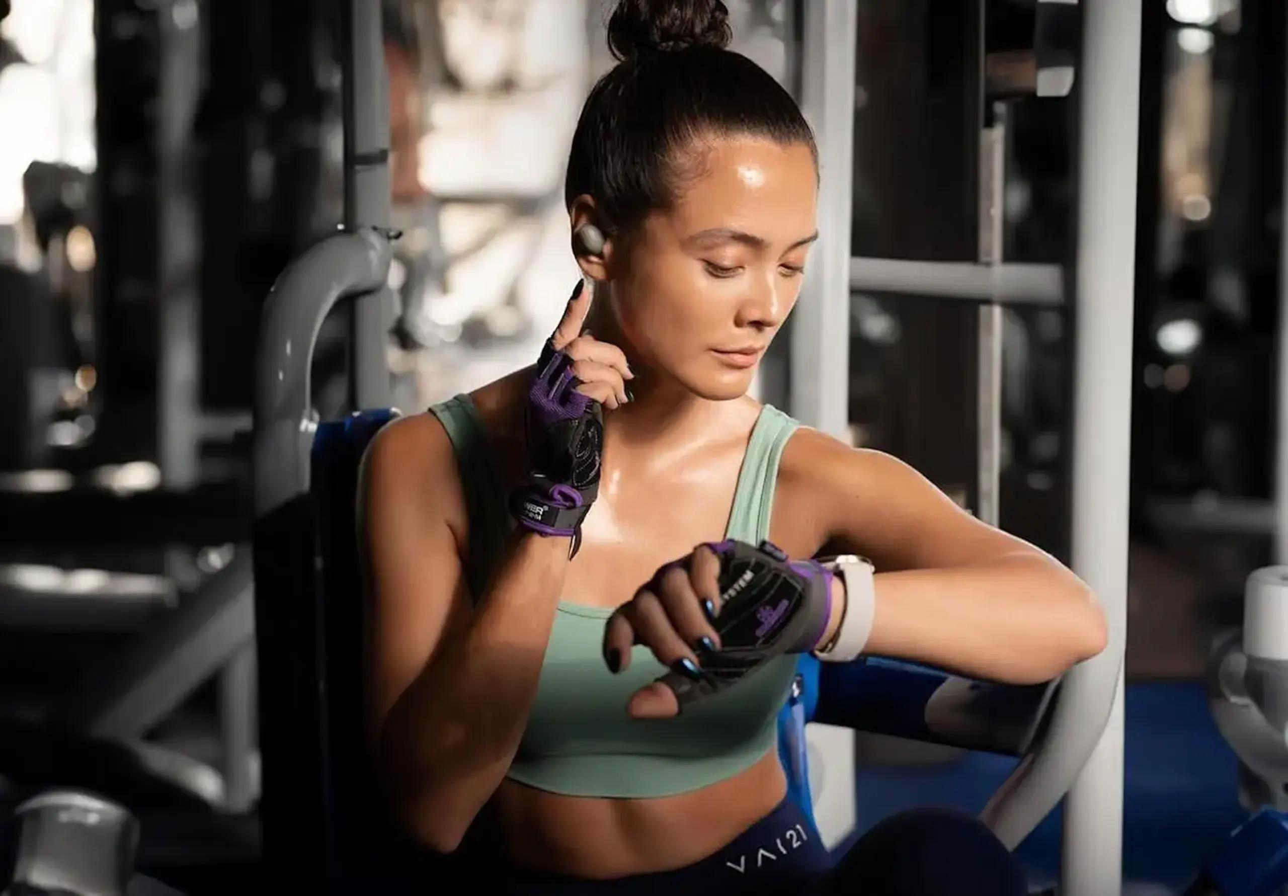 Căști fără fir Sennheiser MSPORT1 Momentum Sport Olive