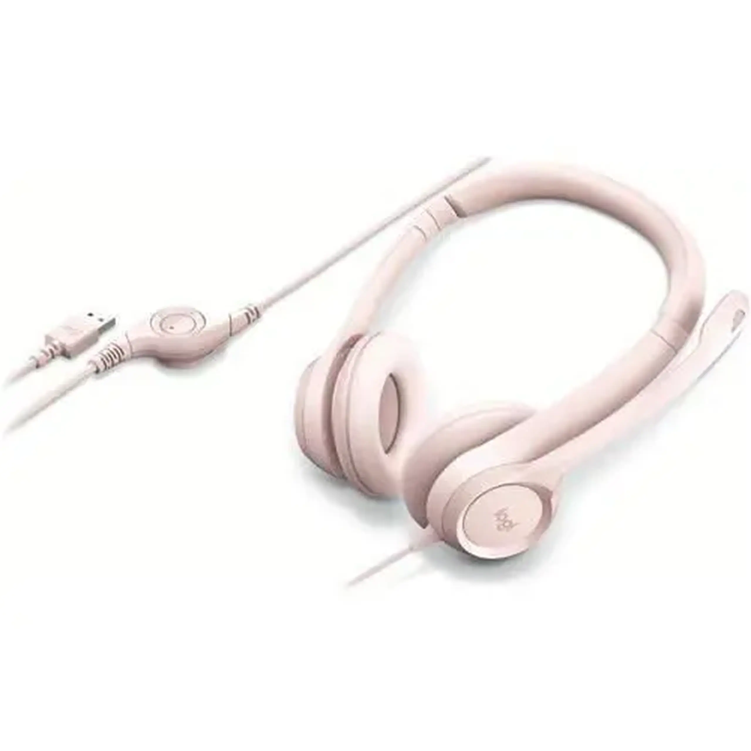 Căști cu fir Logitech H390 Rose