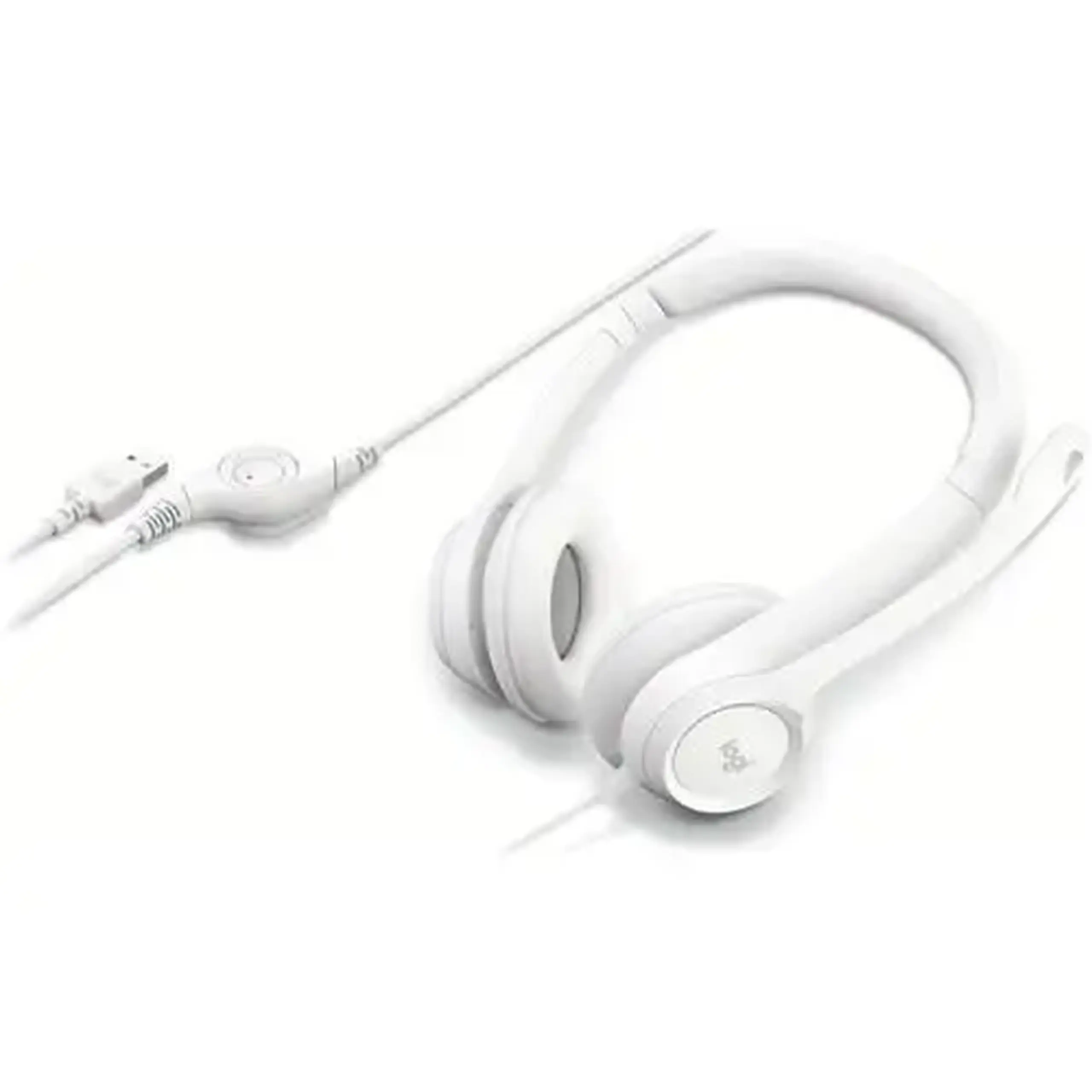 Căști cu fir Logitech H390 White