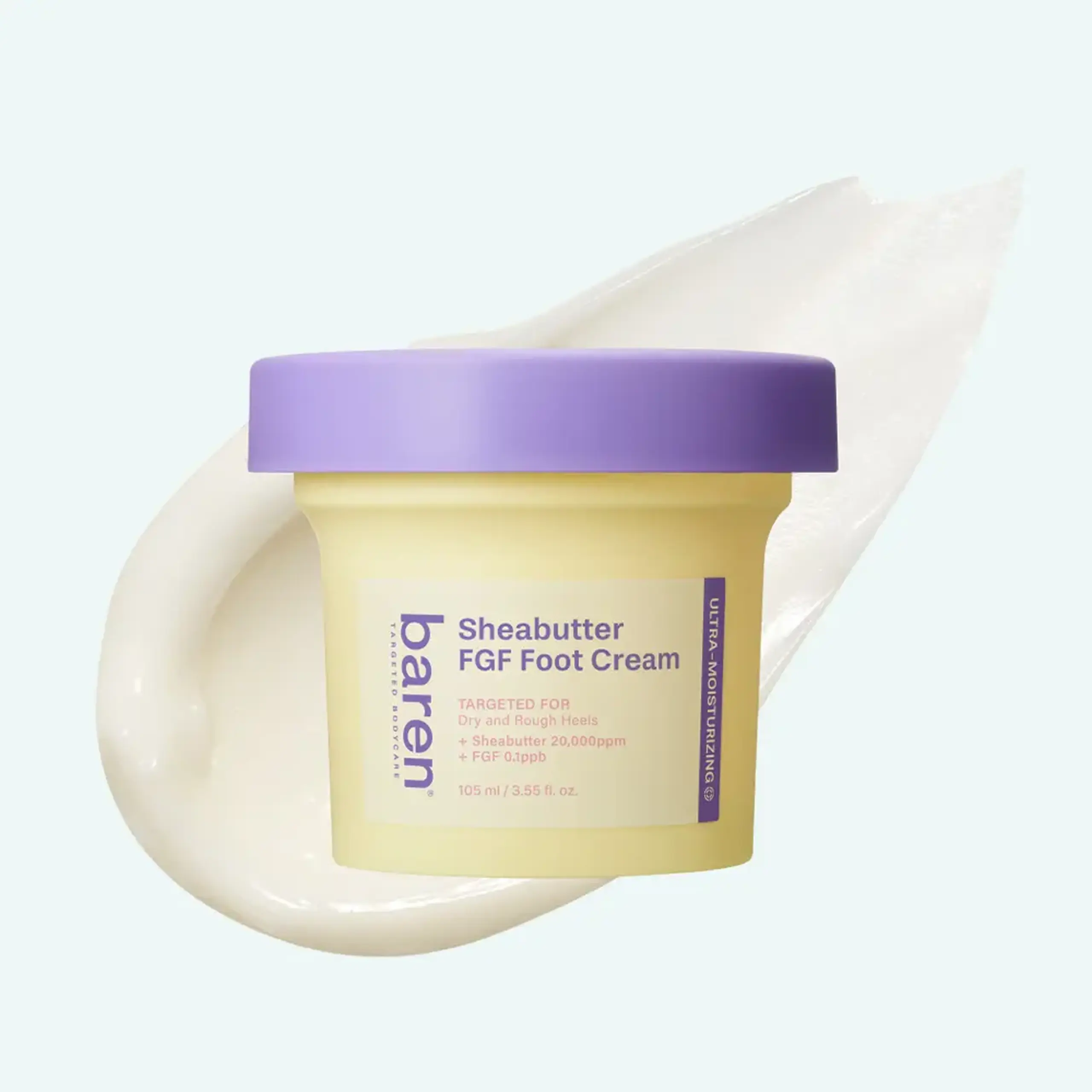 Cremă nutritivă pentru îngrijirea picioarelor Baren Shea Butter FGF Foot Cream 105 ml