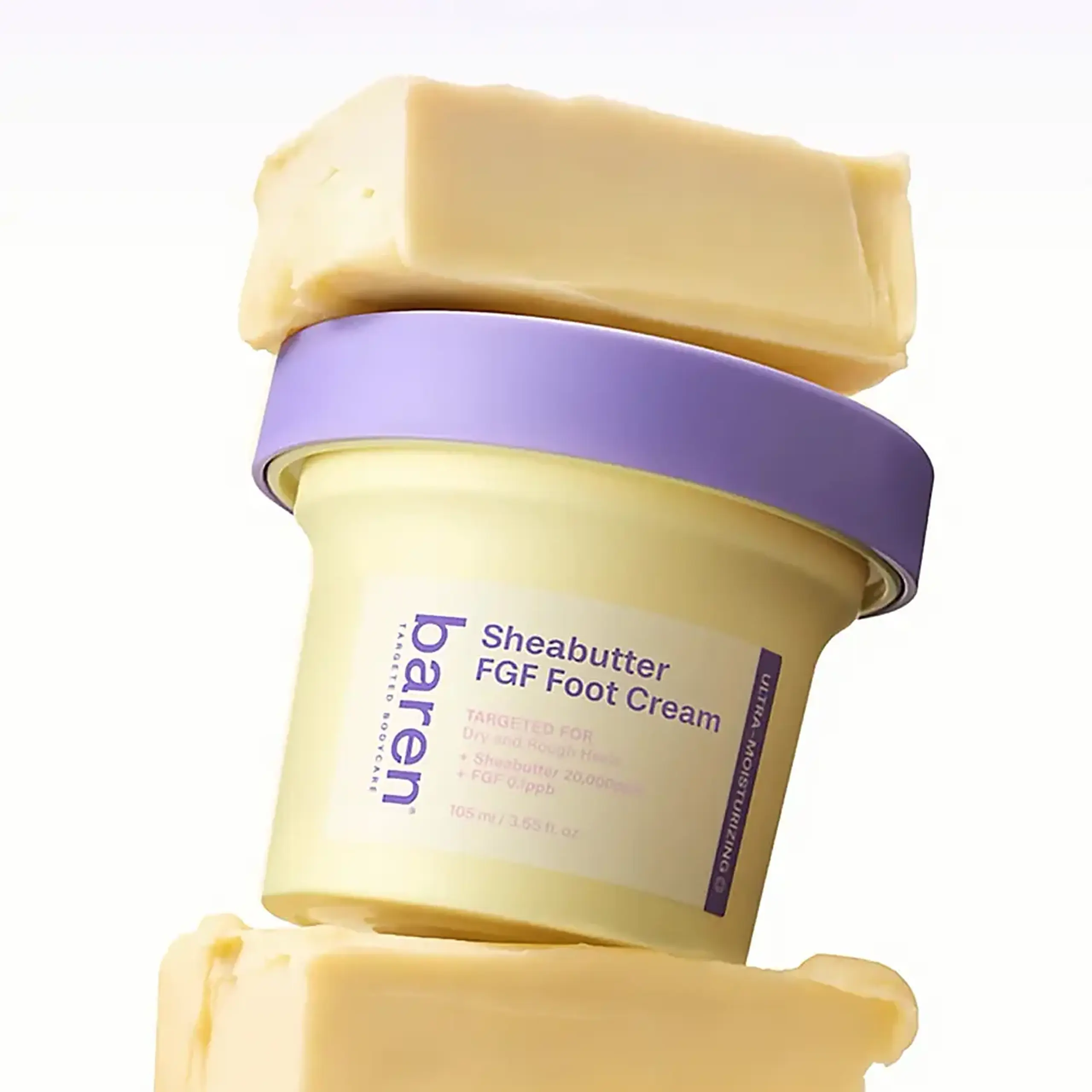 Cremă nutritivă pentru îngrijirea picioarelor Baren Shea Butter FGF Foot Cream 105 ml