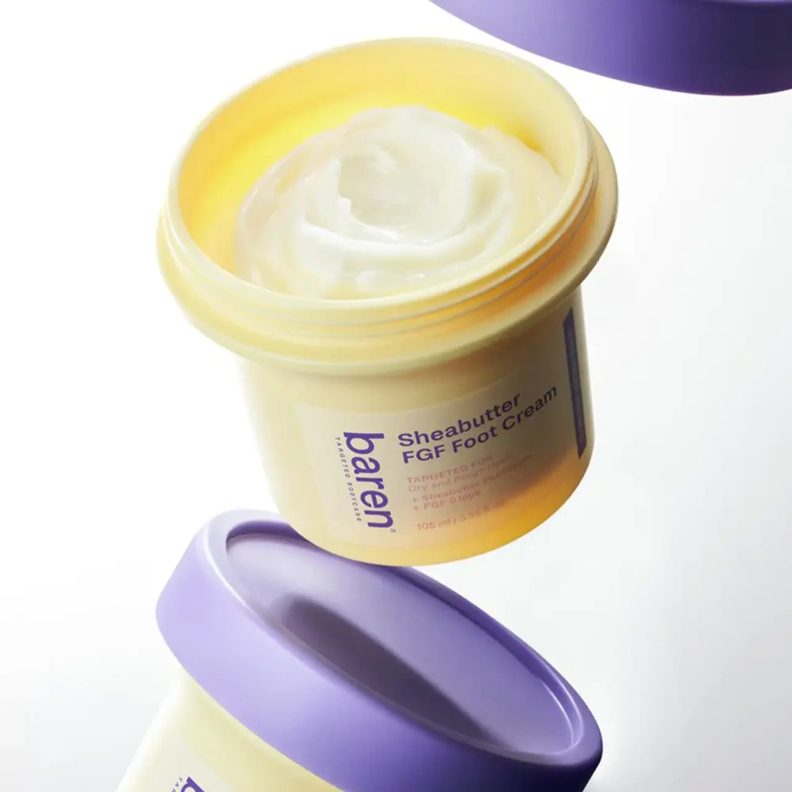 Cremă nutritivă pentru îngrijirea picioarelor Baren Shea Butter FGF Foot Cream 105 ml