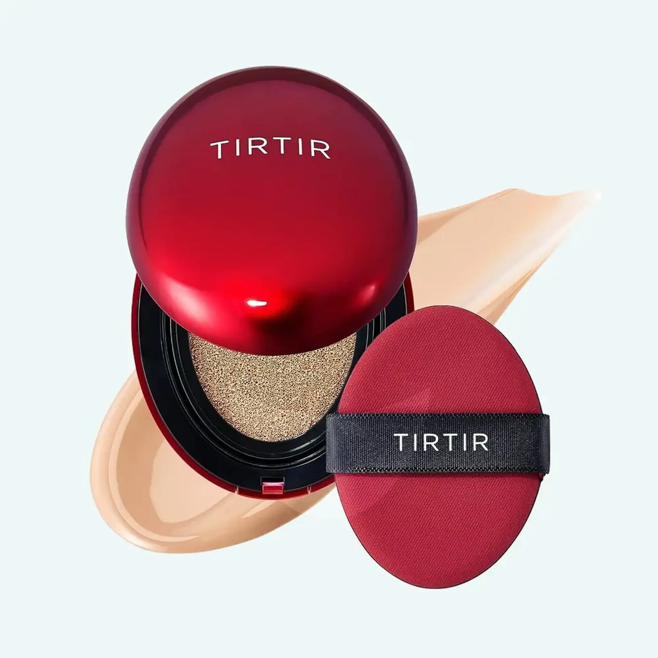 Cushion rezistent cu un finisaj semi-mat TIRTIR Mask Fit Red Cushion 27N Camel 18g