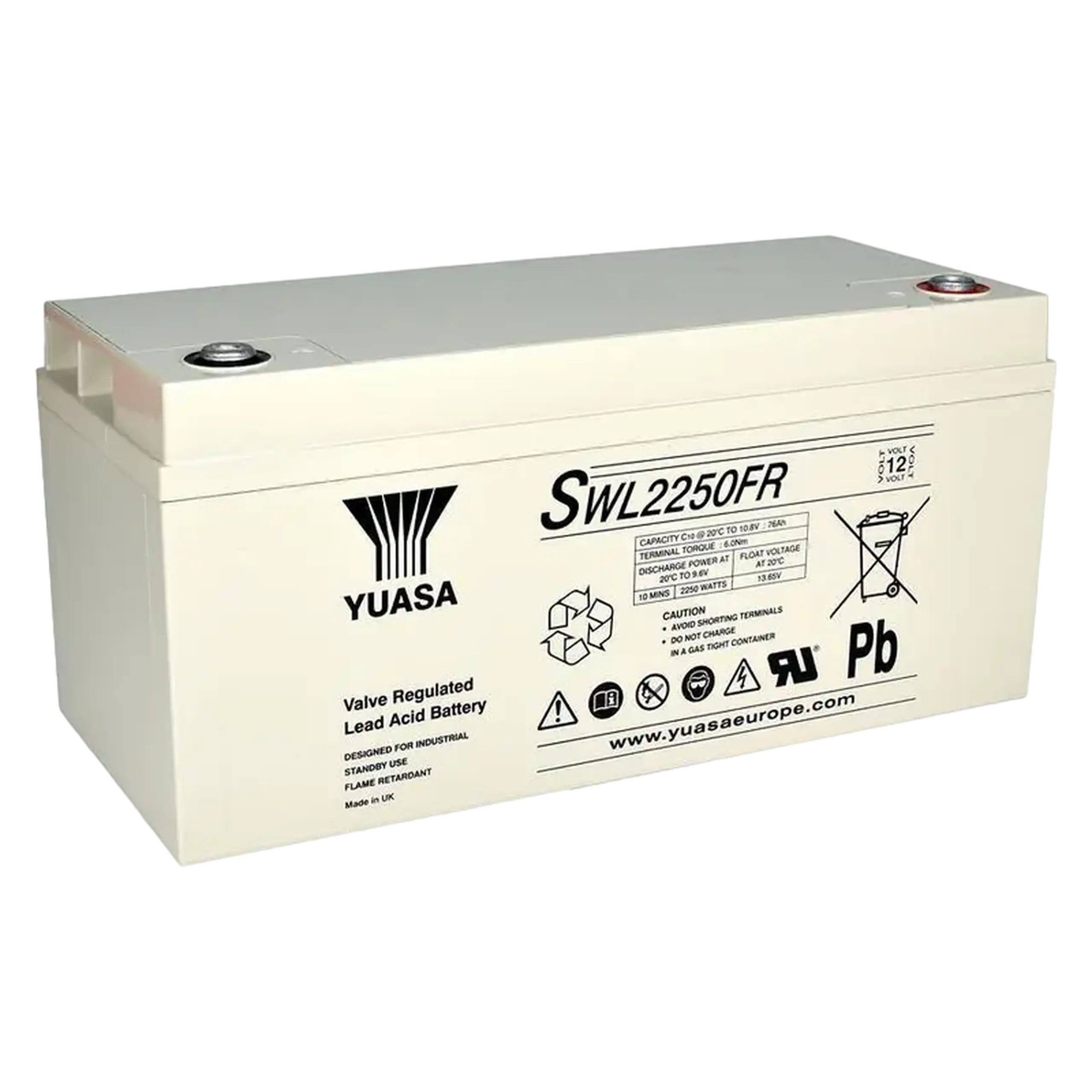 Acumulator UPS Yuasa SWL2250, 12V, 86Ah