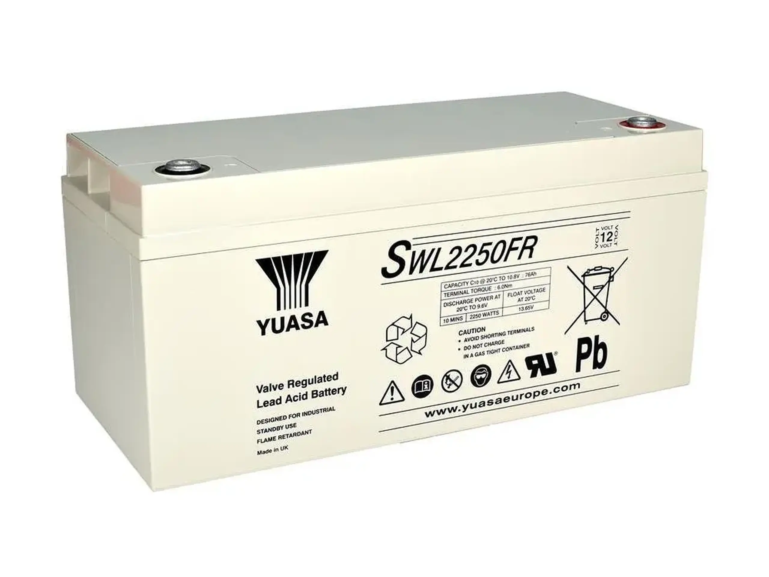 Acumulator UPS Yuasa SWL2250, 12V, 86Ah