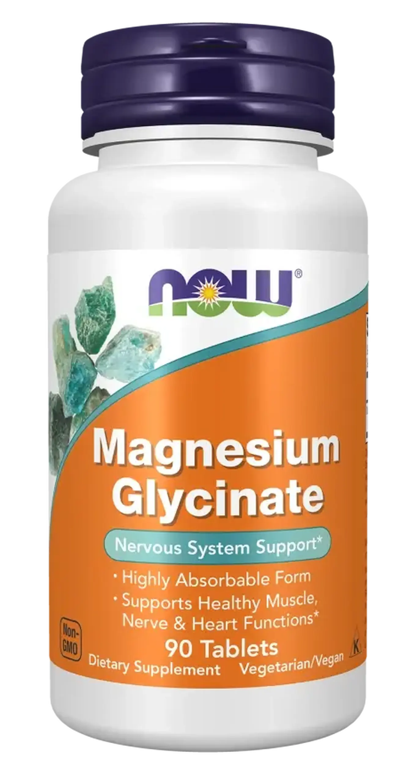 Now Foods, Magnesium Glycinate, 90 tablete