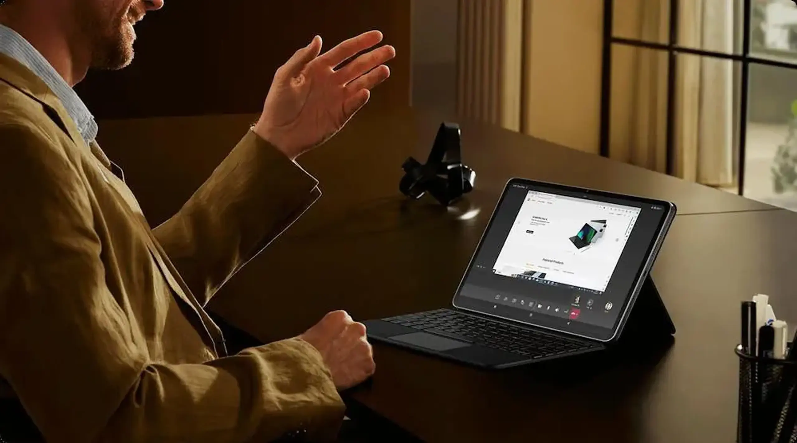 Husă p/u tabletă Xiaomi Pad 6S Pro Touchpad Keyboard
