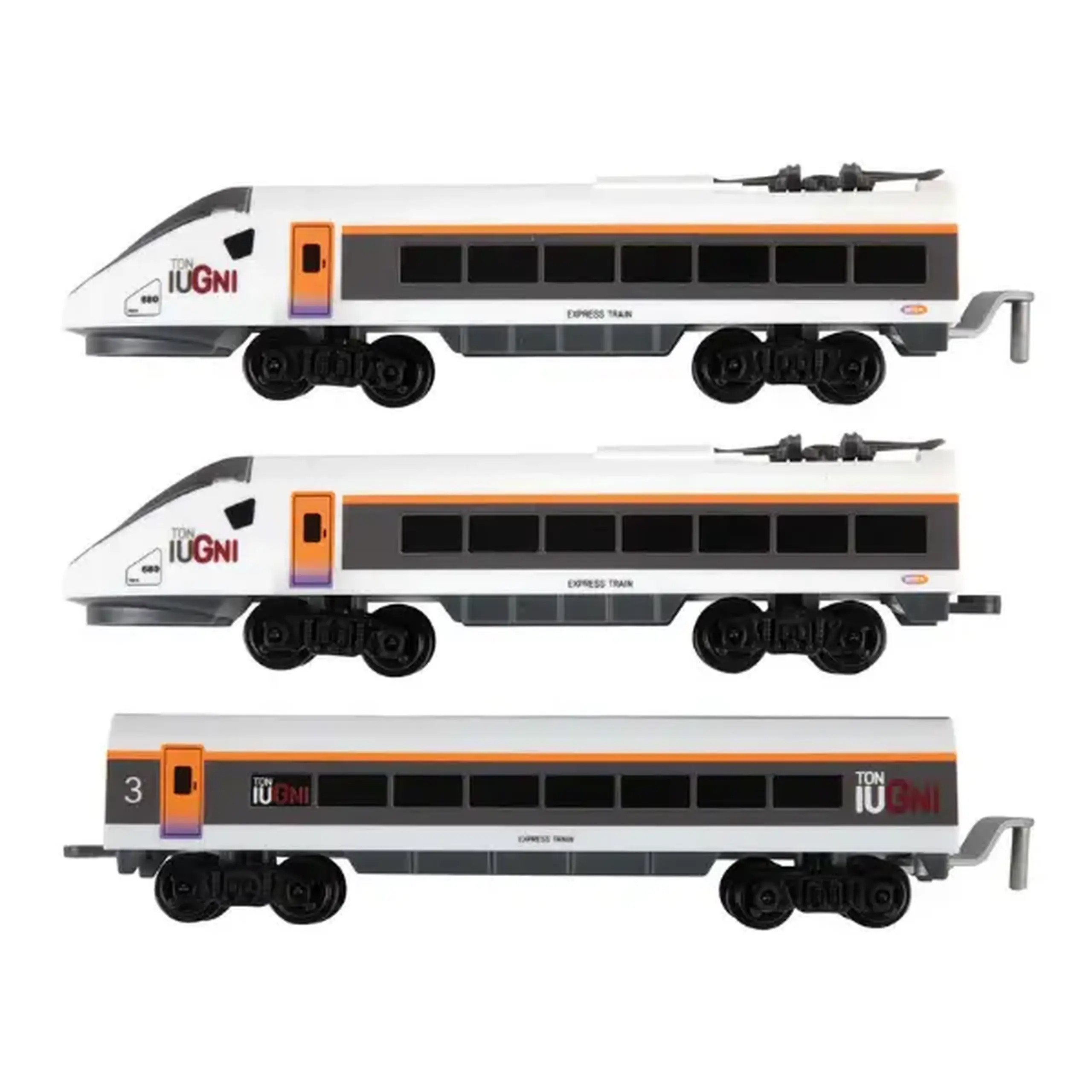 Set cale ferată „High Speed” cu tren electric, 15 piese