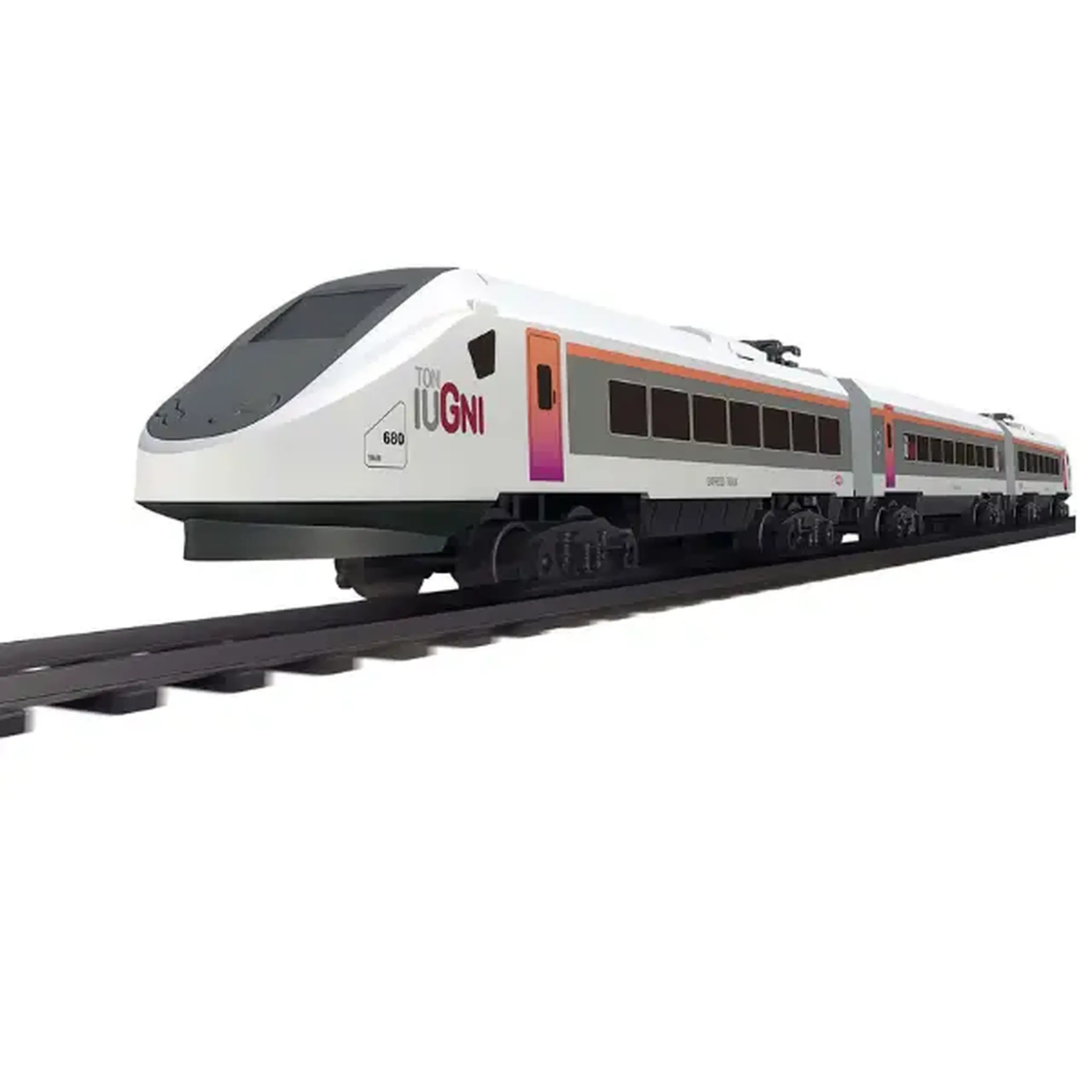 Set cale ferată „High Speed” cu tren electric, 15 piese