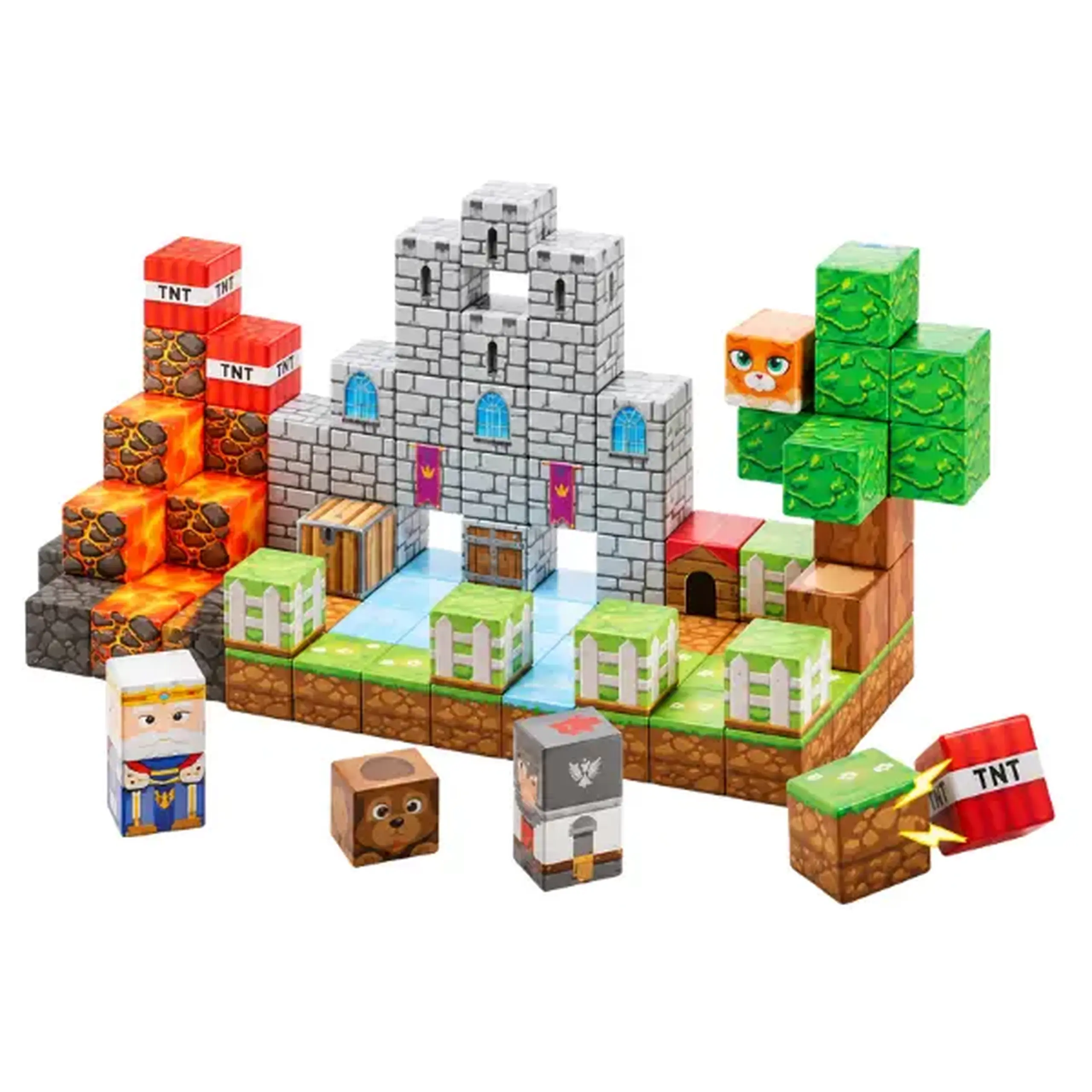 Constructor magnetic „Craftblocks”, 100 de piese