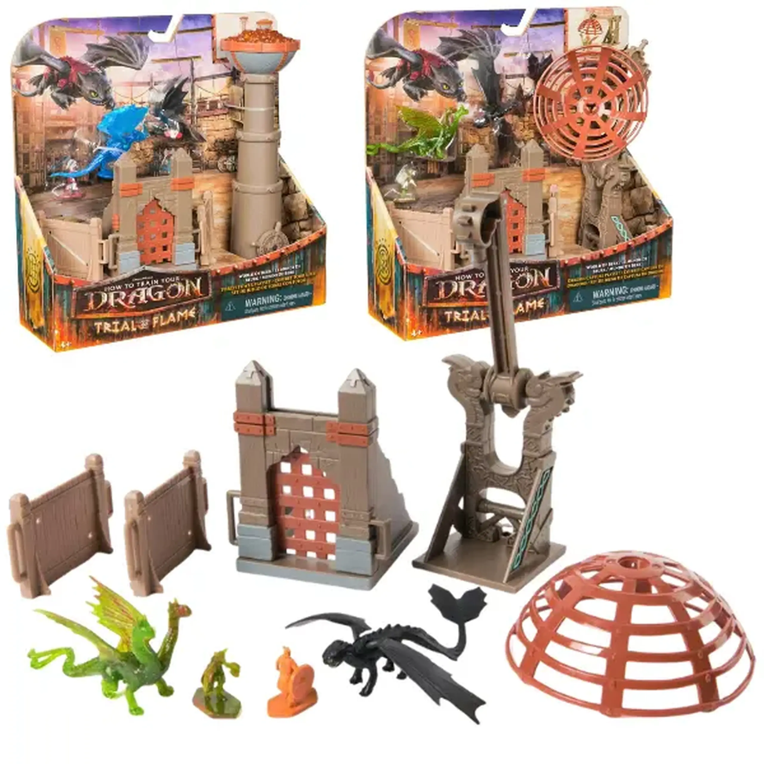 Set de joacă „Cum să-ți dresezi dragonul: Arena de antrenament”, 2 modele