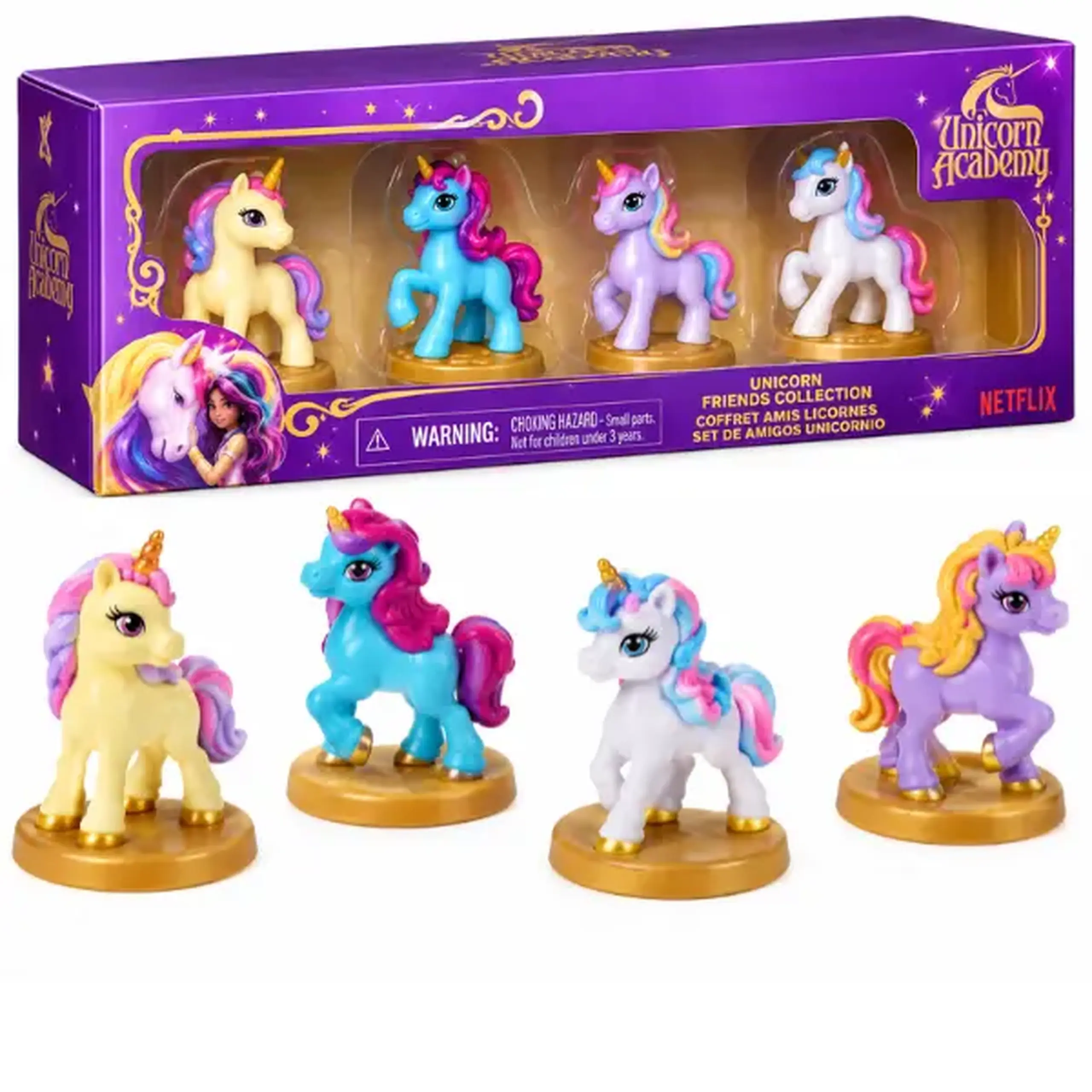 Set de mini figurine „Unicorni” Unicorn Academy, 4 buc.
