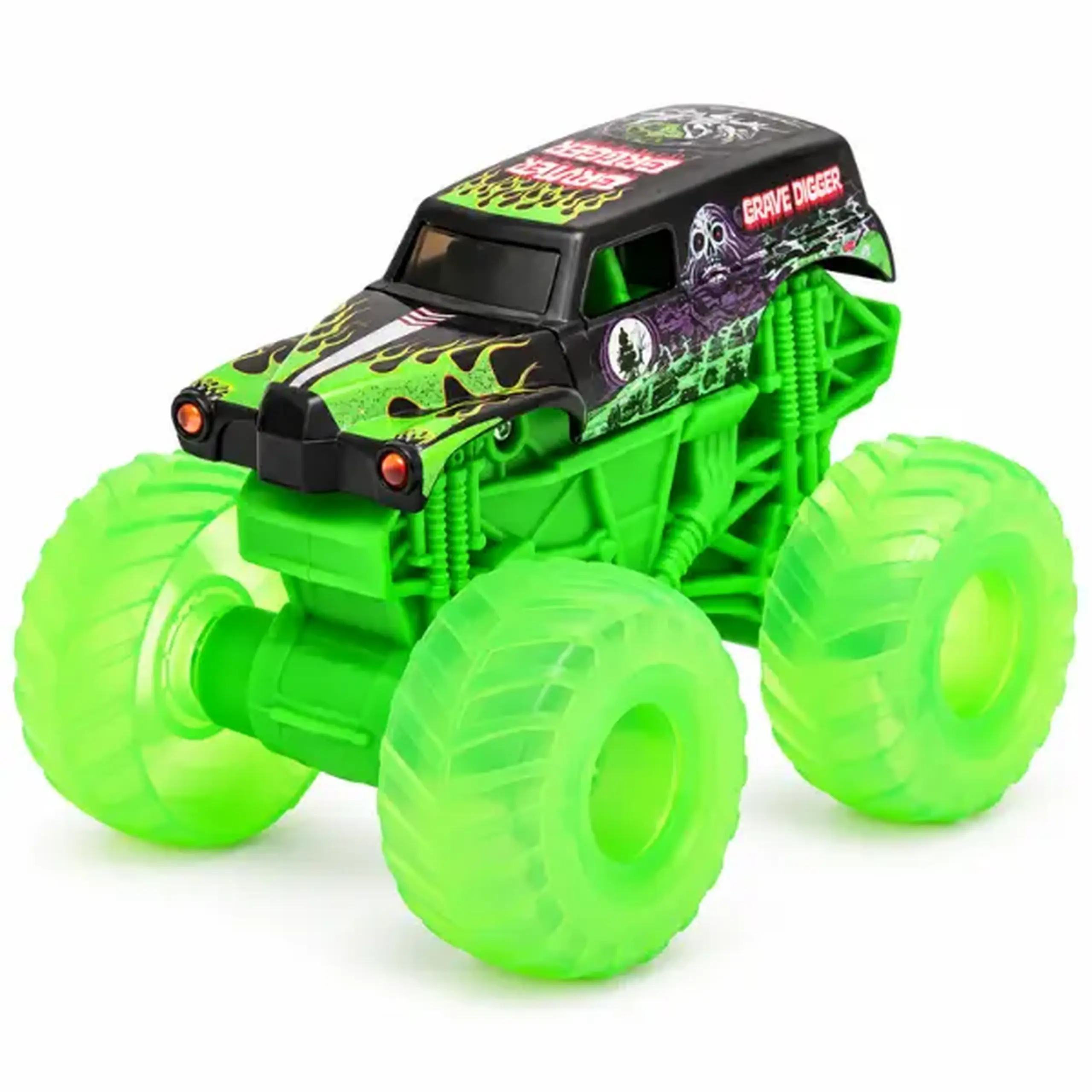 1:43 Mașinuță Monster Jam cu roți luminoase, 2 modele