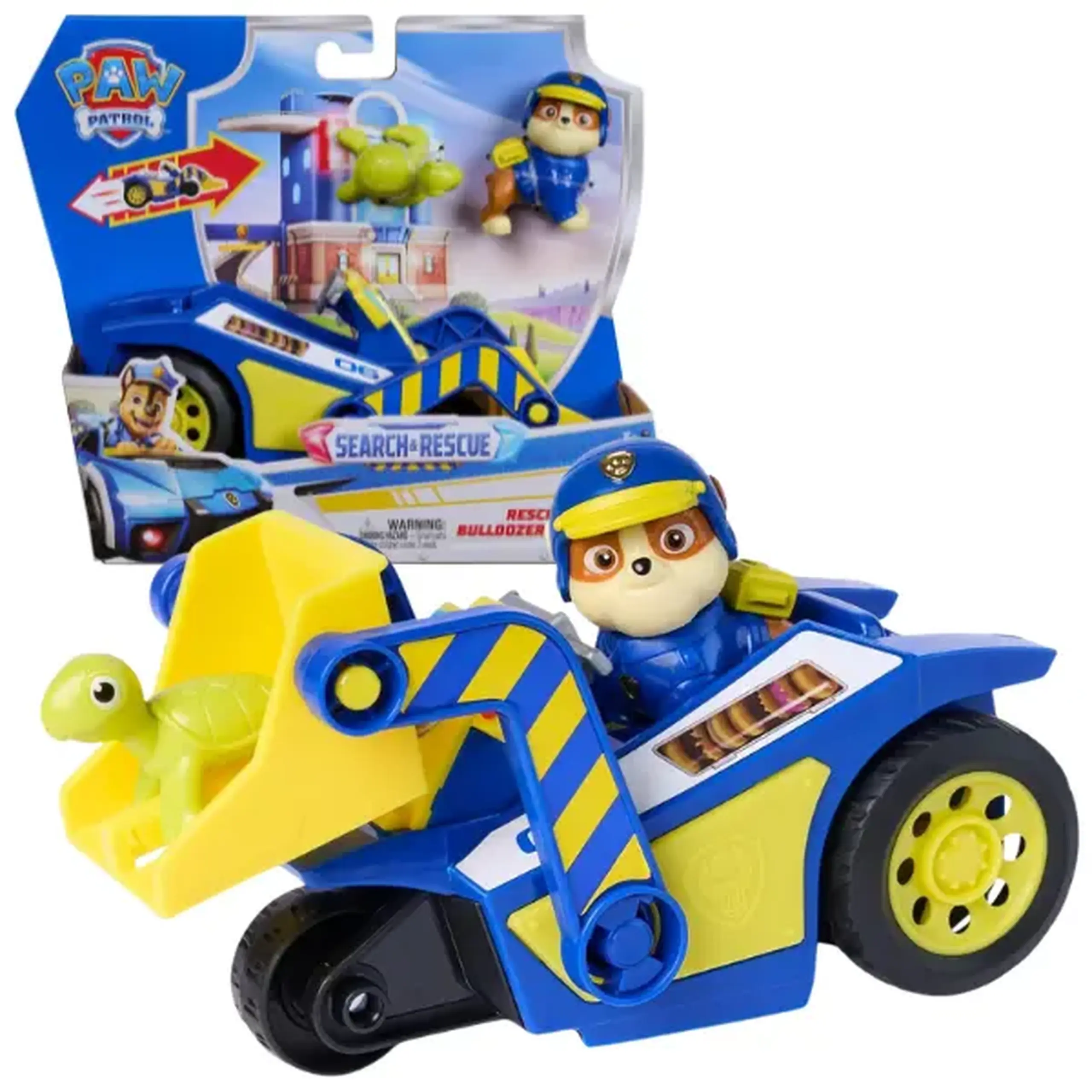 Set de joacă „Patrula Cățelușilor” Rubble cu buldozer și figurină
