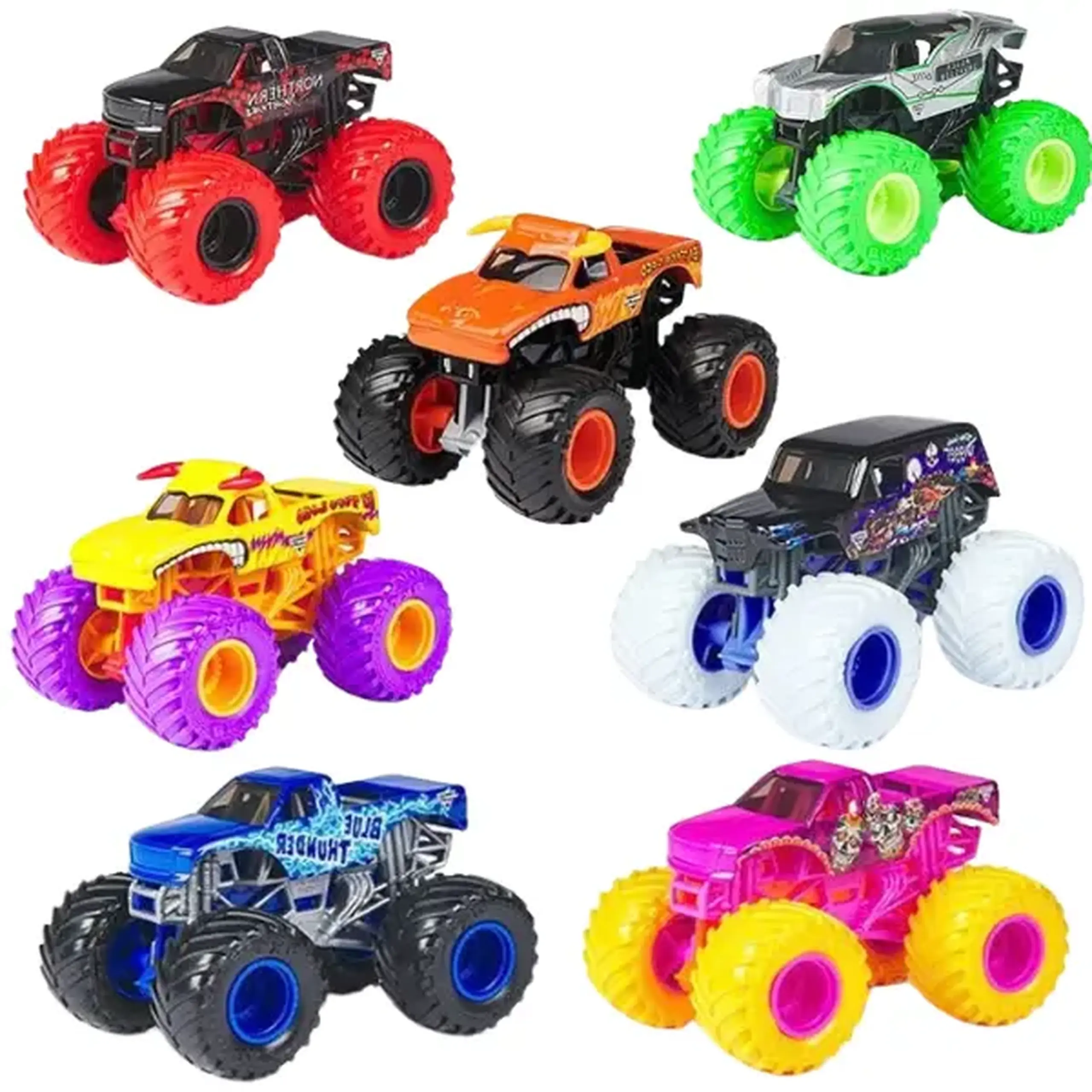 Mașinuță de colecție Monster Jam True Metal, scară 1:64, 6 modele