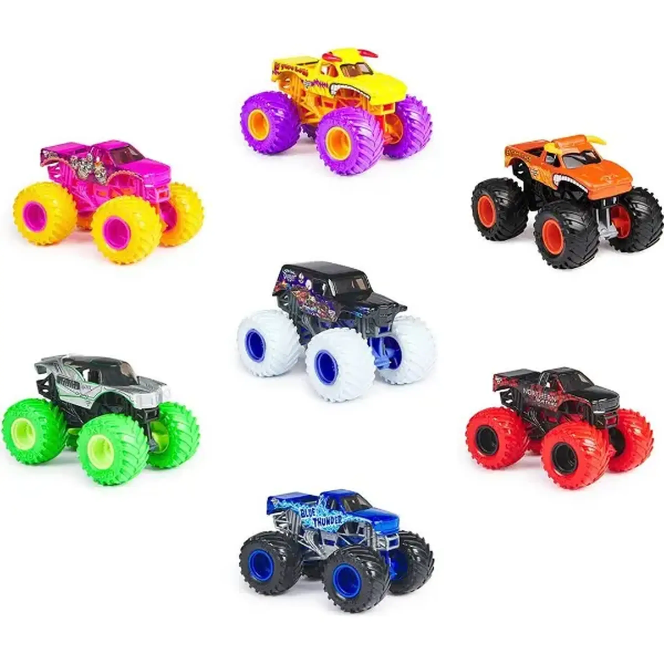 Mașinuță de colecție Monster Jam True Metal, scară 1:64, 6 modele