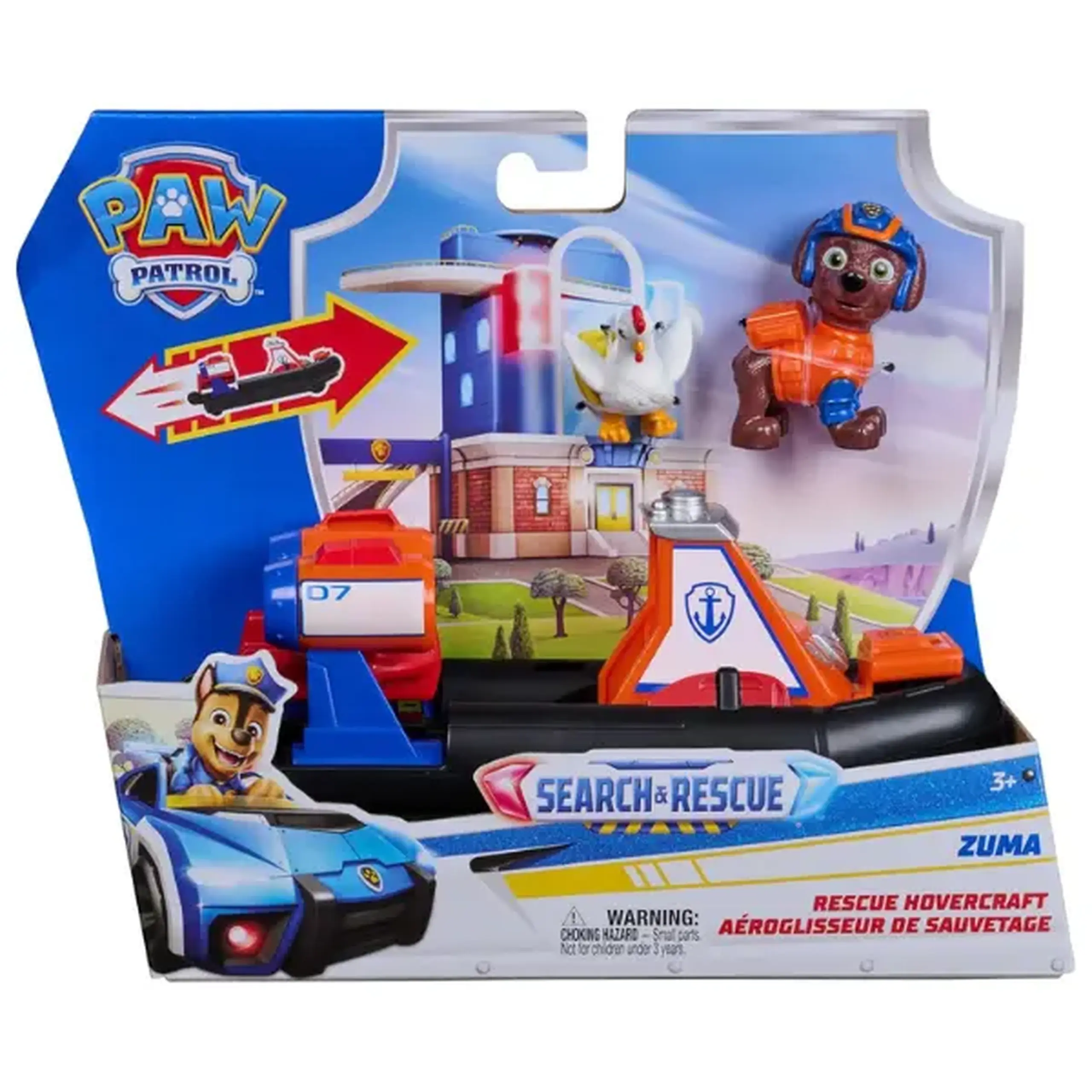 Set de joacă „Patrula Cățelușilor: Căutare și salvare” Zuma cu vehicul și 2 figurine