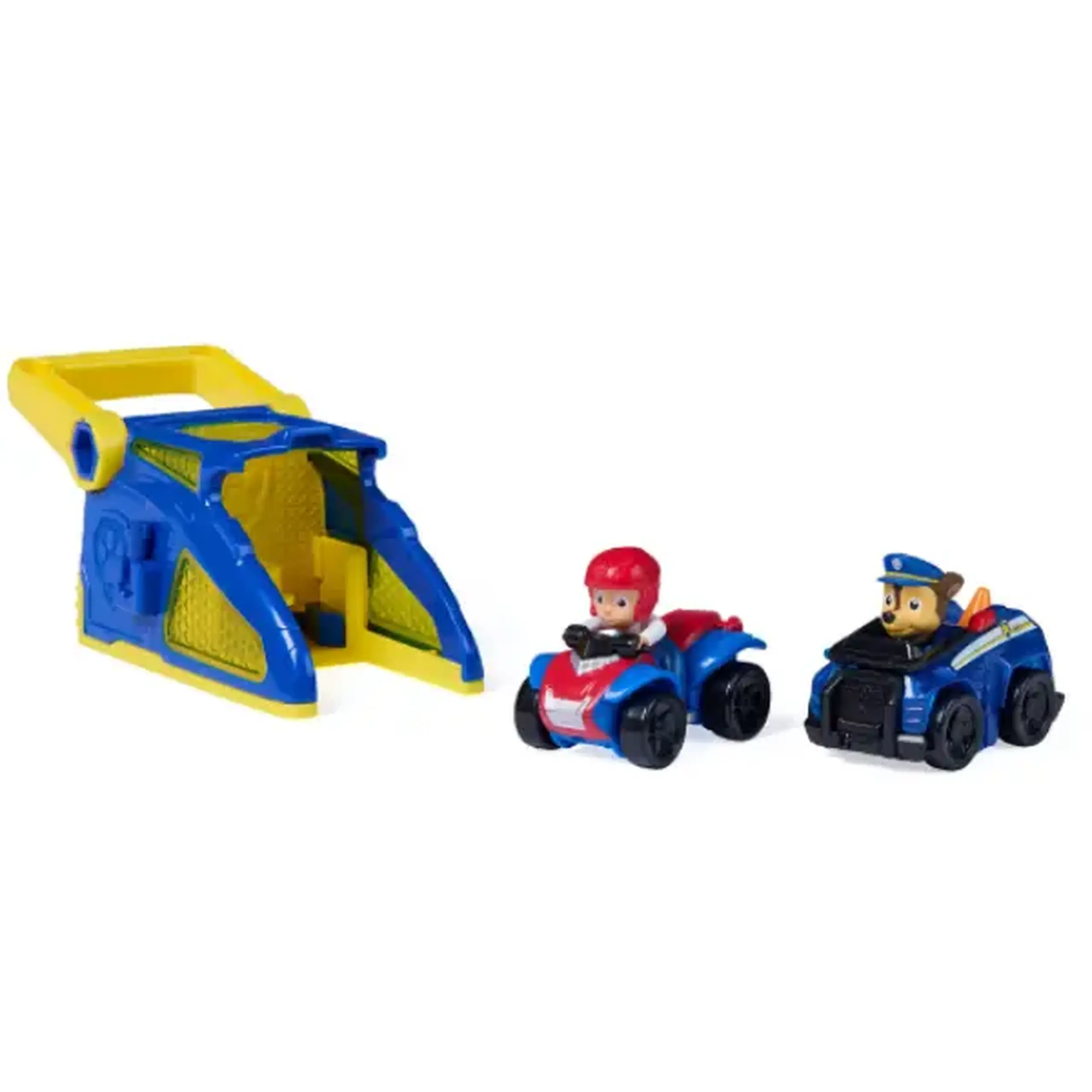 Set de joacă „Patrula Cățelușilor” Chase cu lansator și 2 mașinuțe