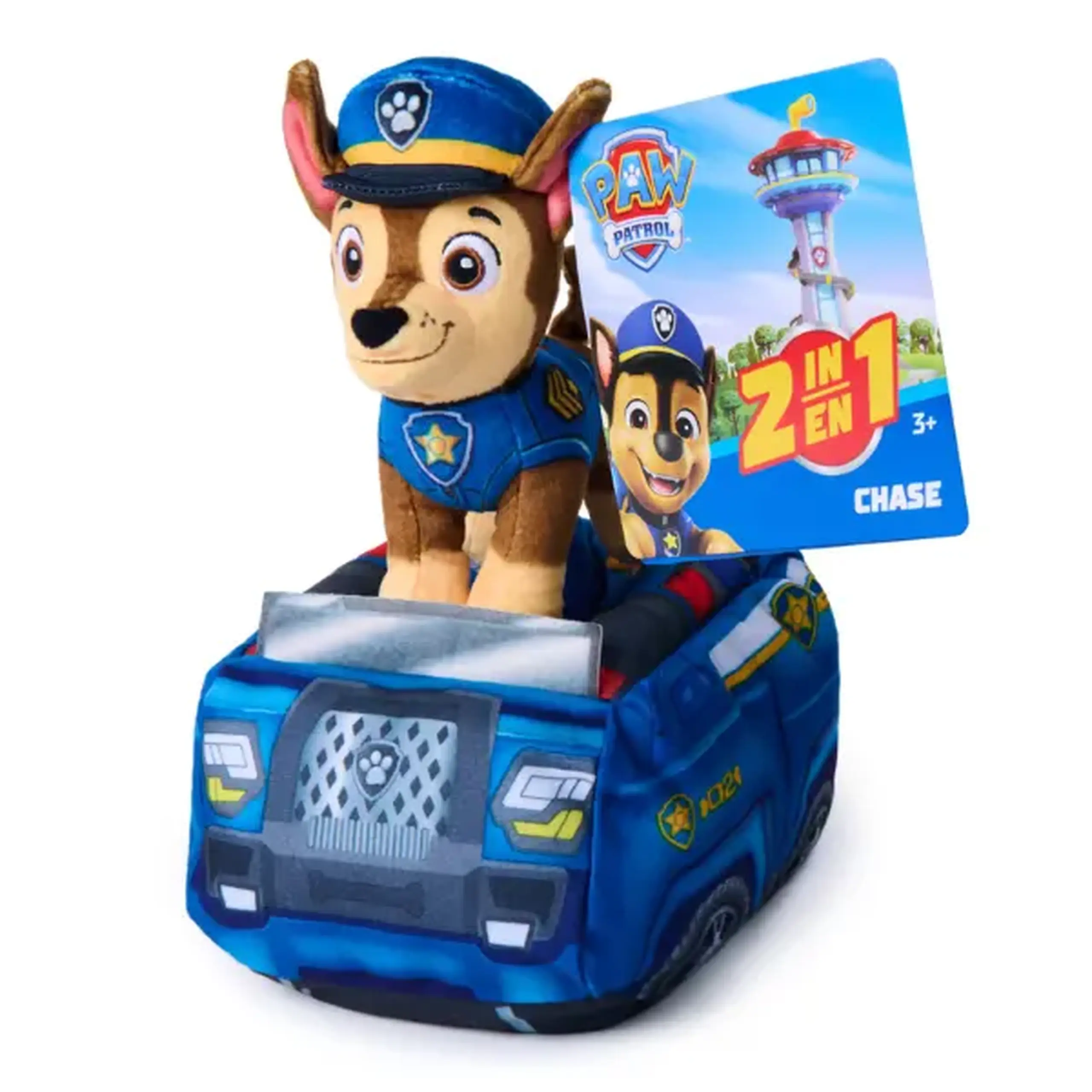Jucărie de pluș „Chase cu mașina de poliție”, 20 cm