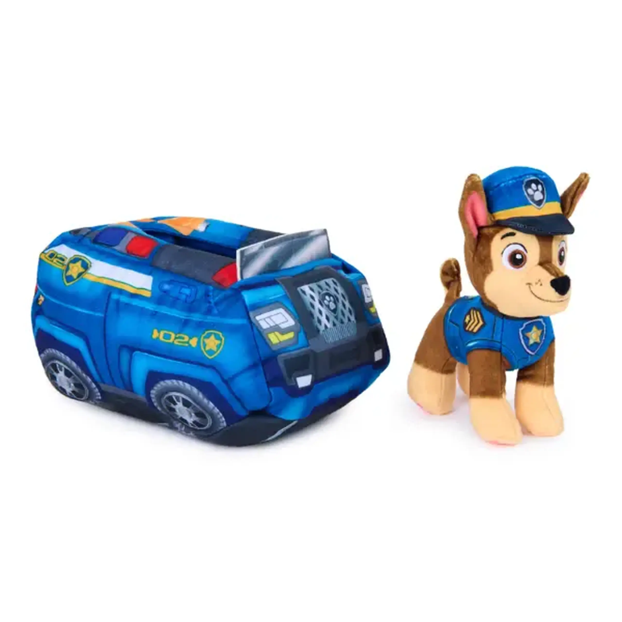 Jucărie de pluș „Chase cu mașina de poliție”, 20 cm