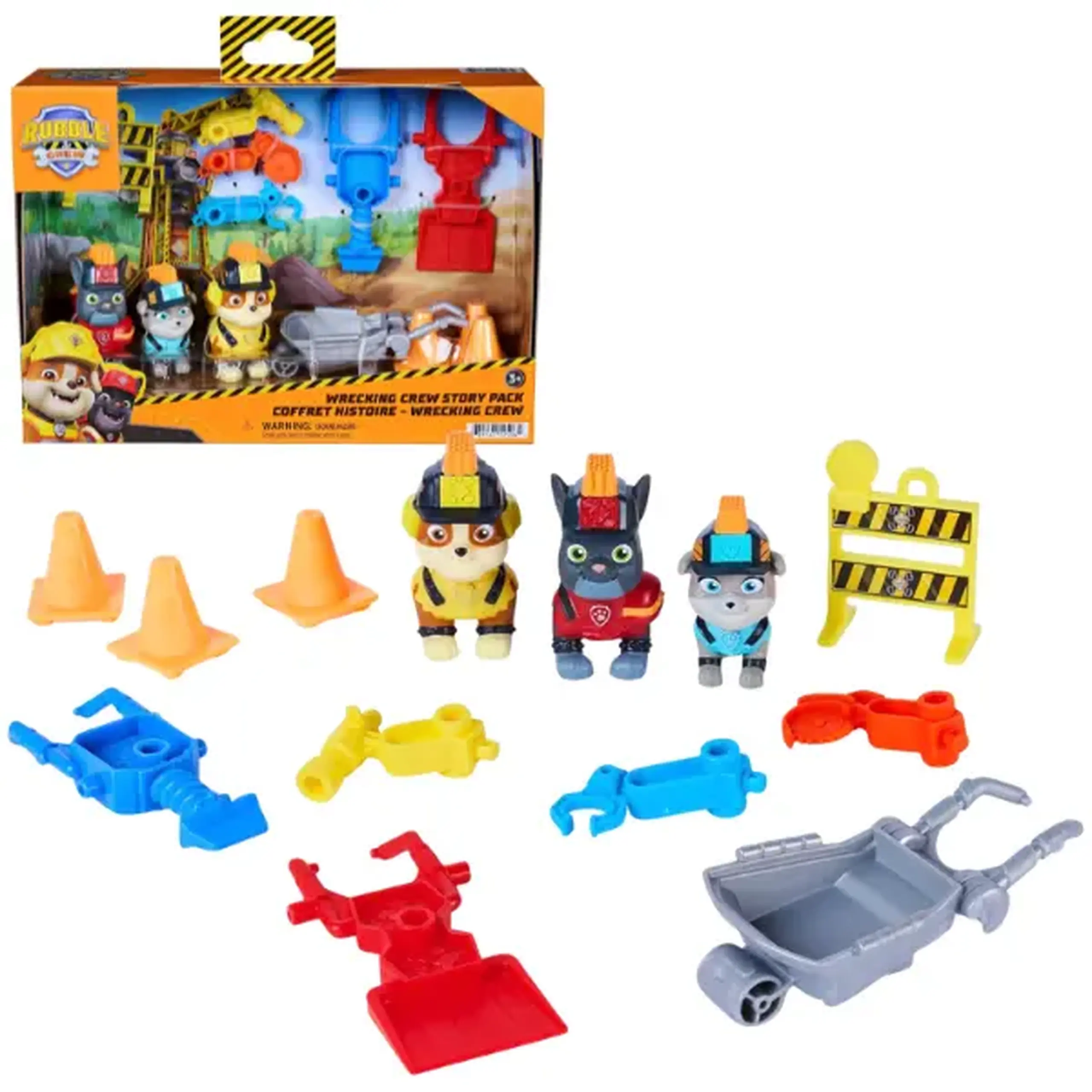 Set de joacă „Rubble & Crew” cu figurine și vehicul de construcție