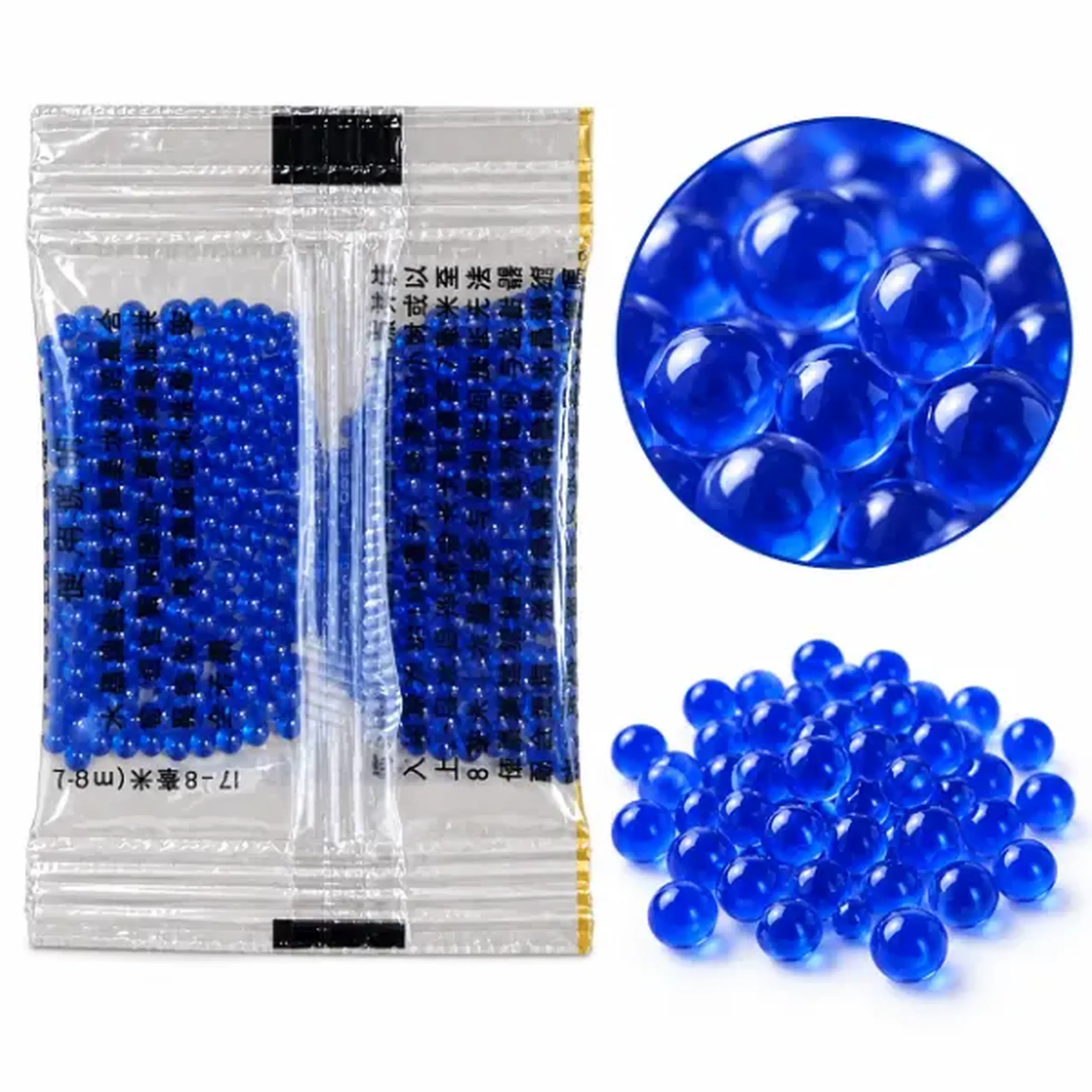 Bile din hidrogel pentru blaster, 7–8 mm, 500 buc, albastre