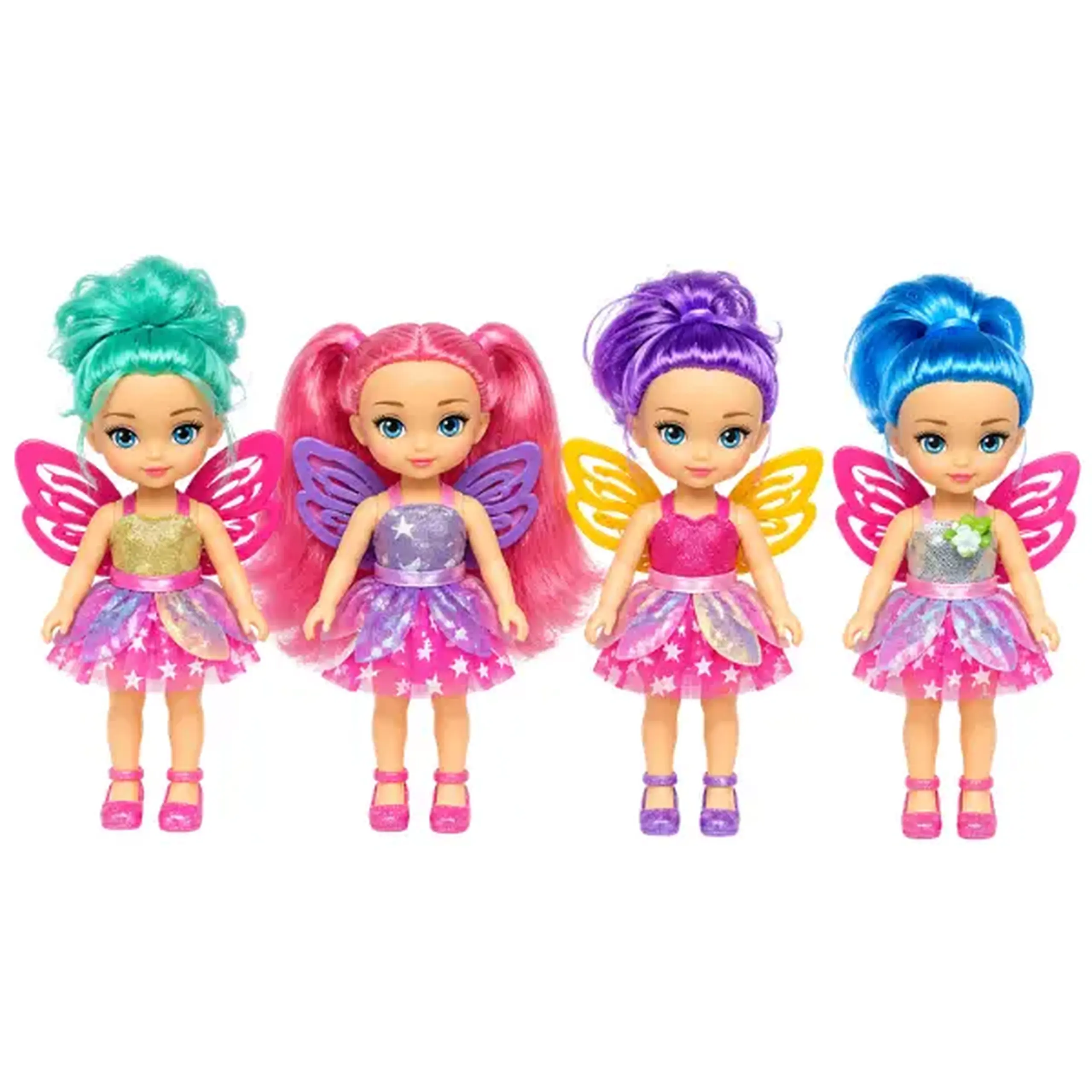 Păpușă zână cu aripioare, 11 cm, 4 modele