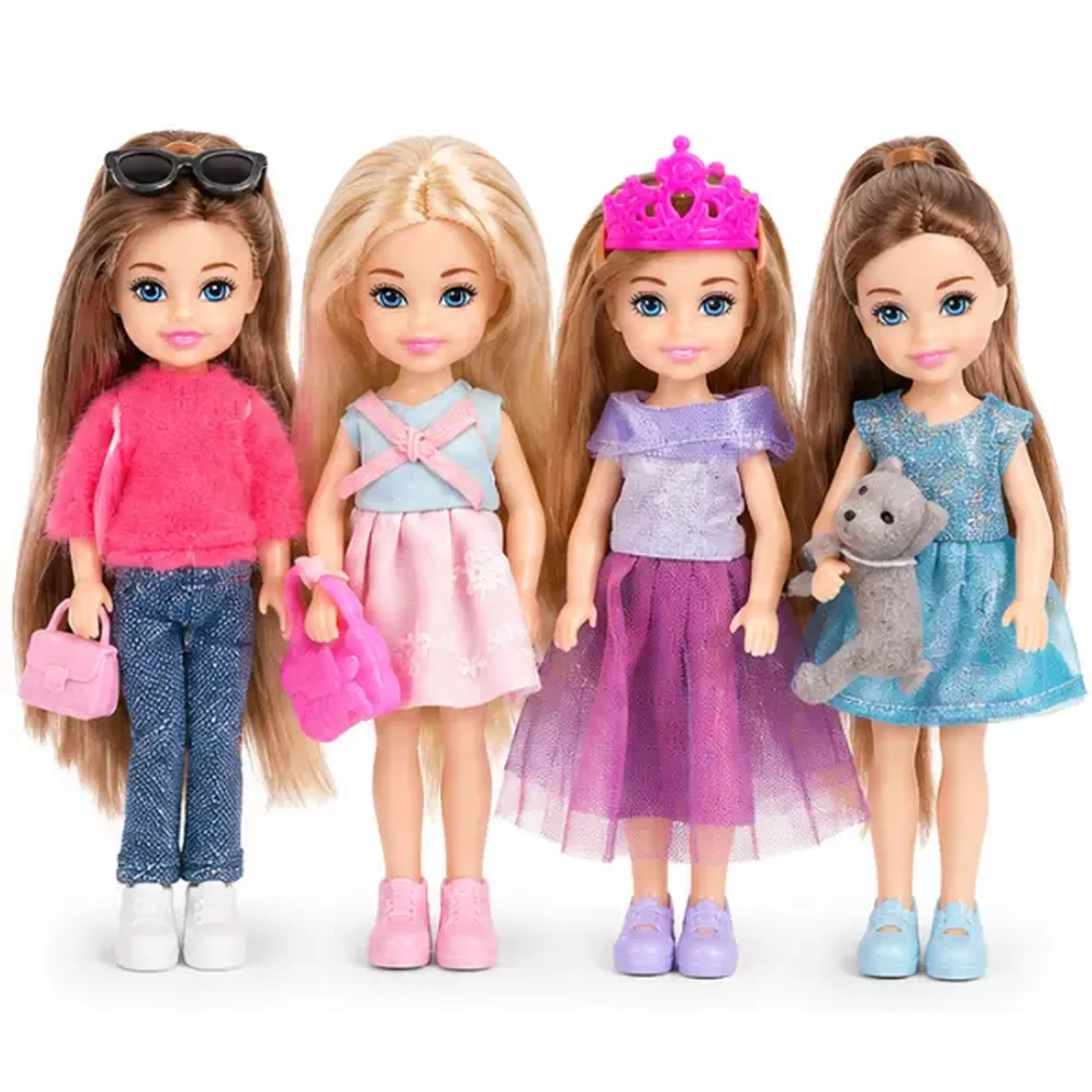 Păpușă cu accesoriu, 14 cm, 4 modele