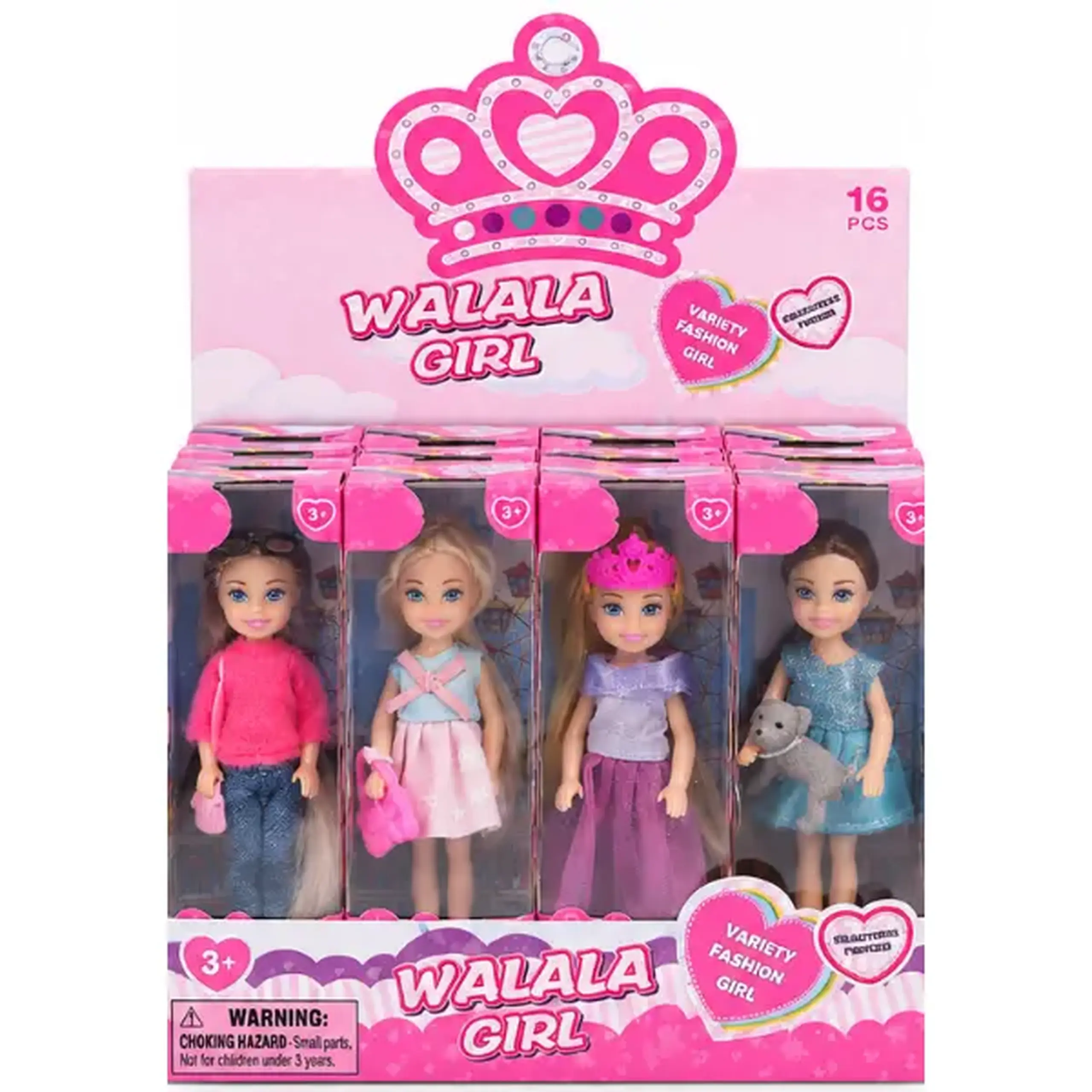 Păpușă cu accesoriu, 14 cm, 4 modele