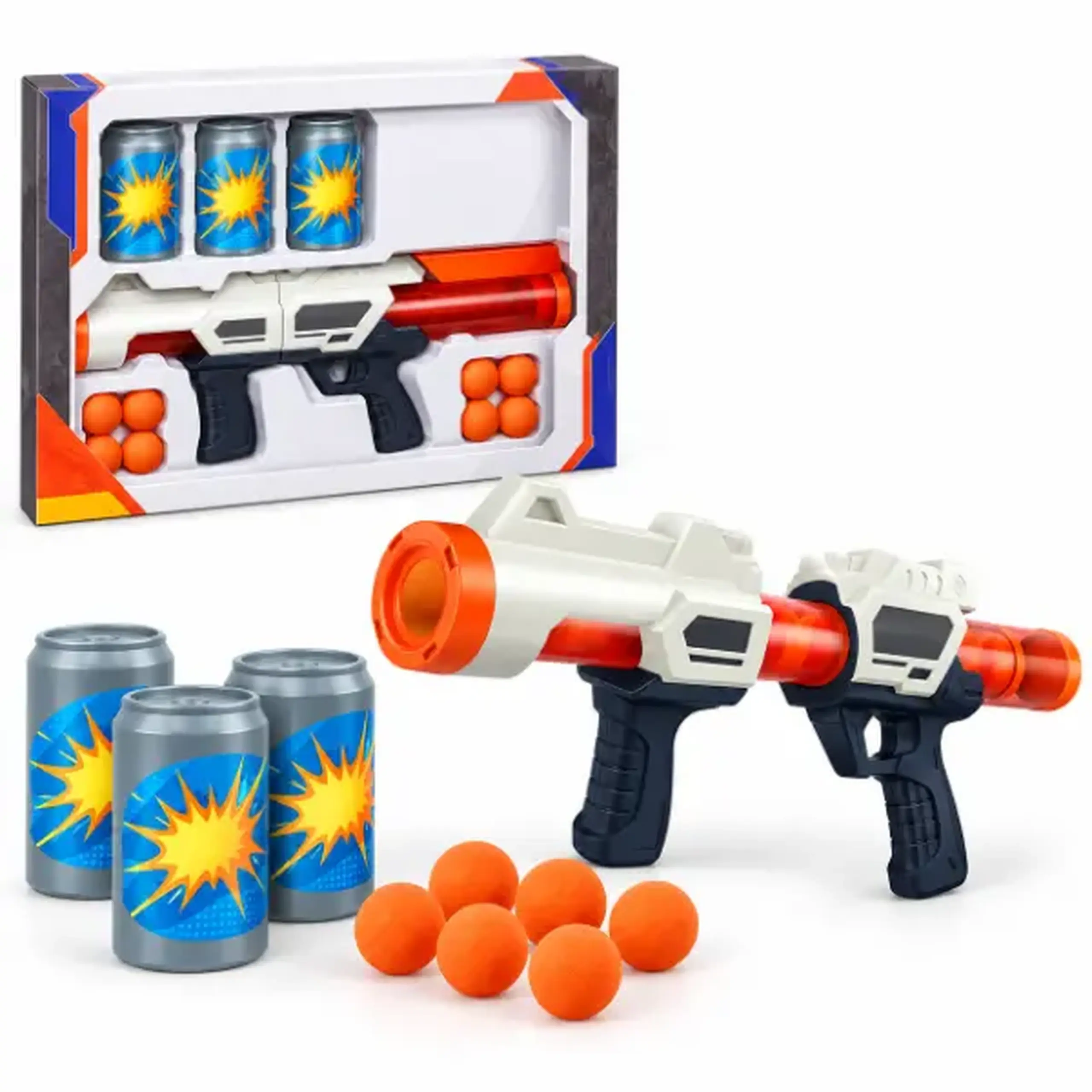 Blaster „Țintașul precis” cu doze-țintă și bile moi, 42 cm