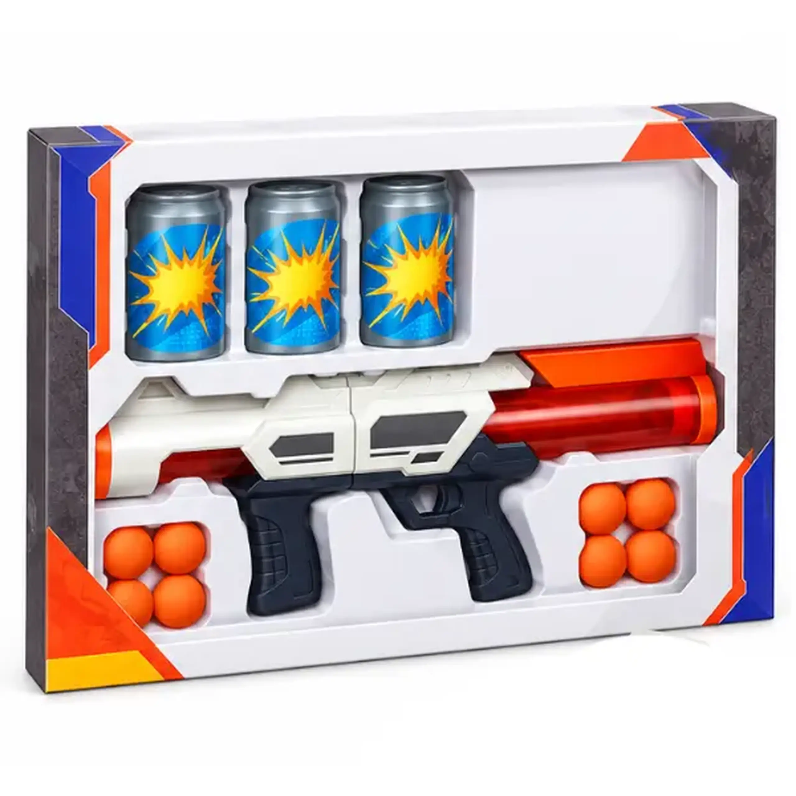 Blaster „Țintașul precis” cu doze-țintă și bile moi, 42 cm