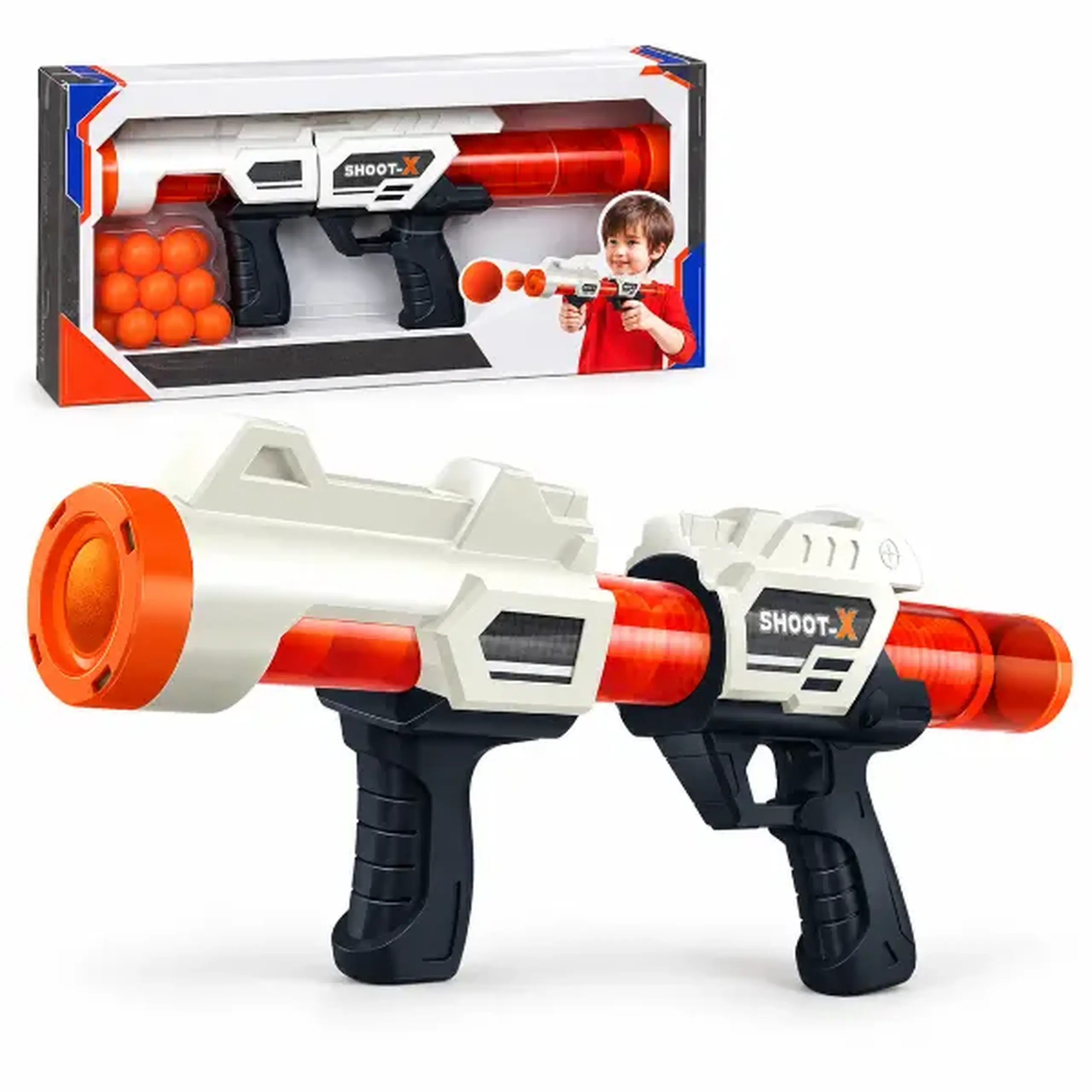 Blaster „Lovitură precisă” cu țintă mare și 12 bile moi, 42 cm