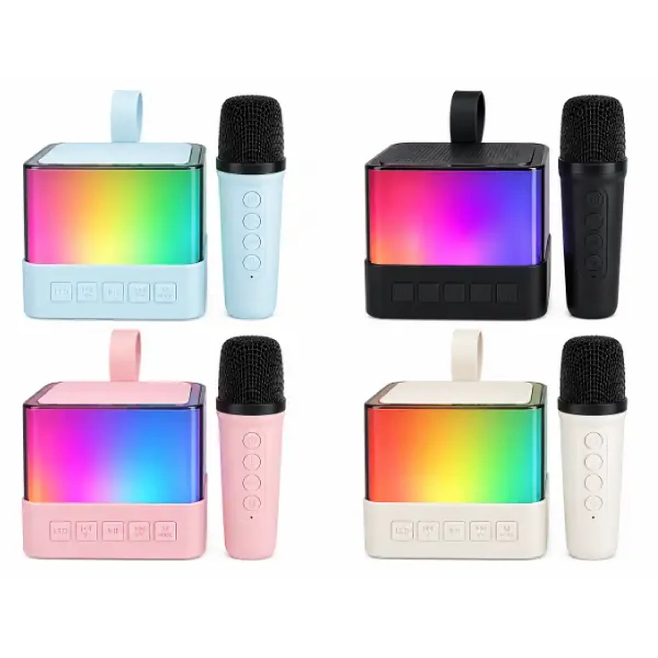 Boxă karaoke cu un singur microfon, 4 culori