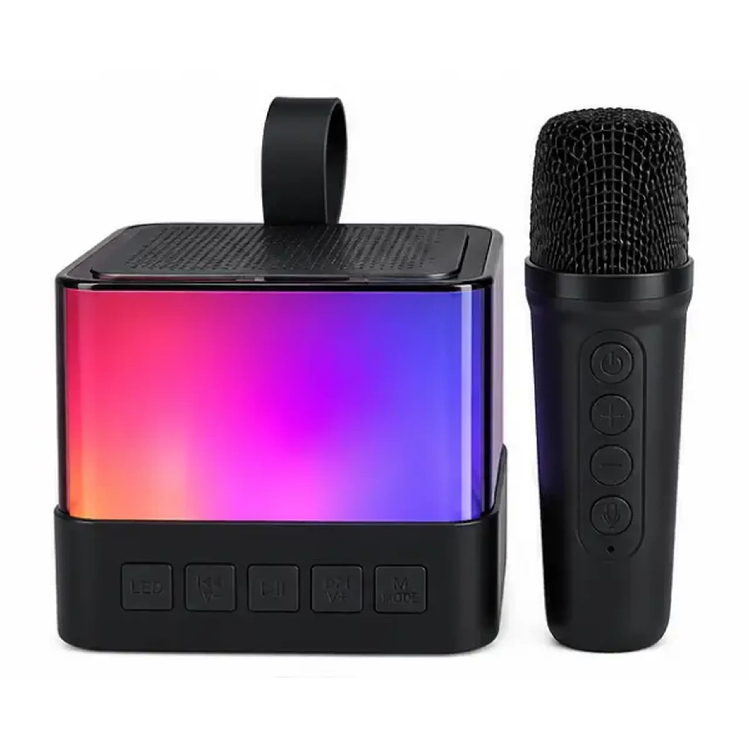 Boxă karaoke cu un singur microfon, 4 culori