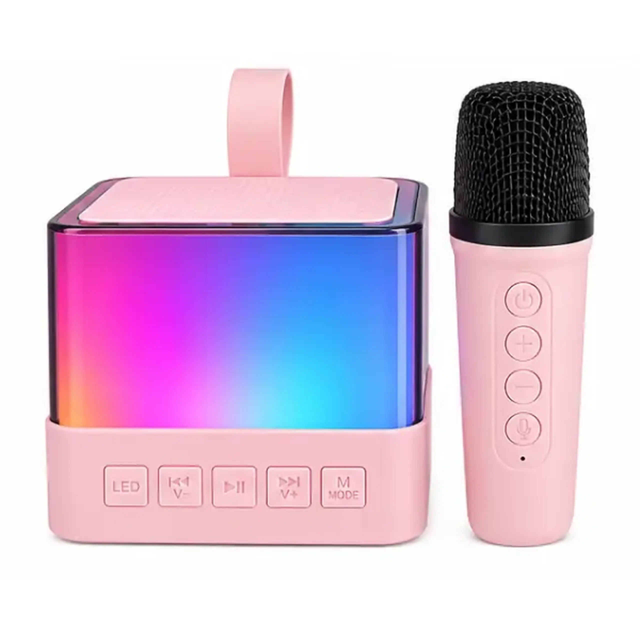 Boxă karaoke cu un singur microfon, 4 culori