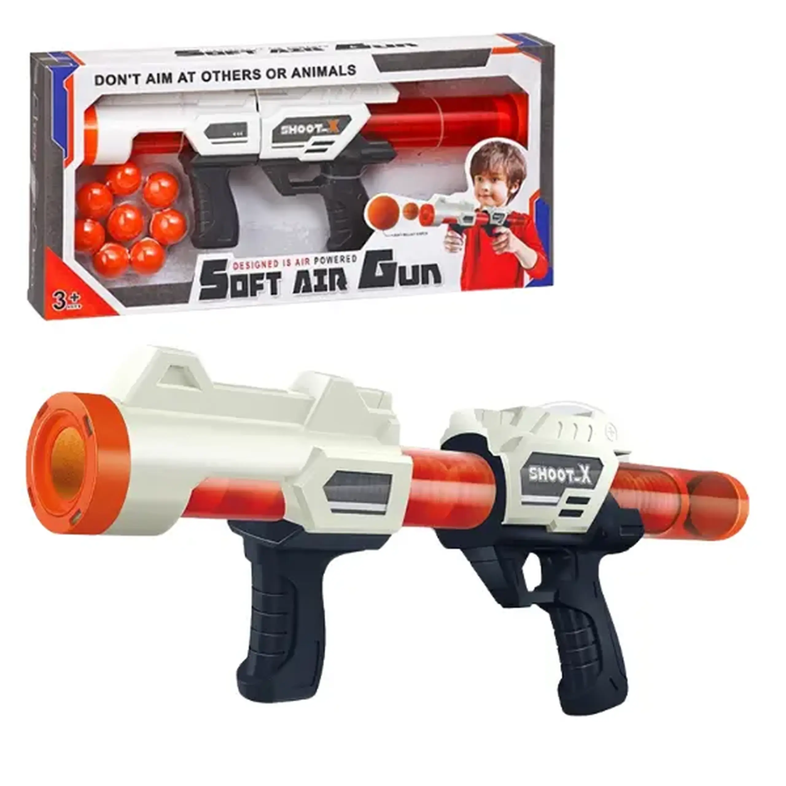 Blaster „Super lovitură” cu bile moi, 42 cm