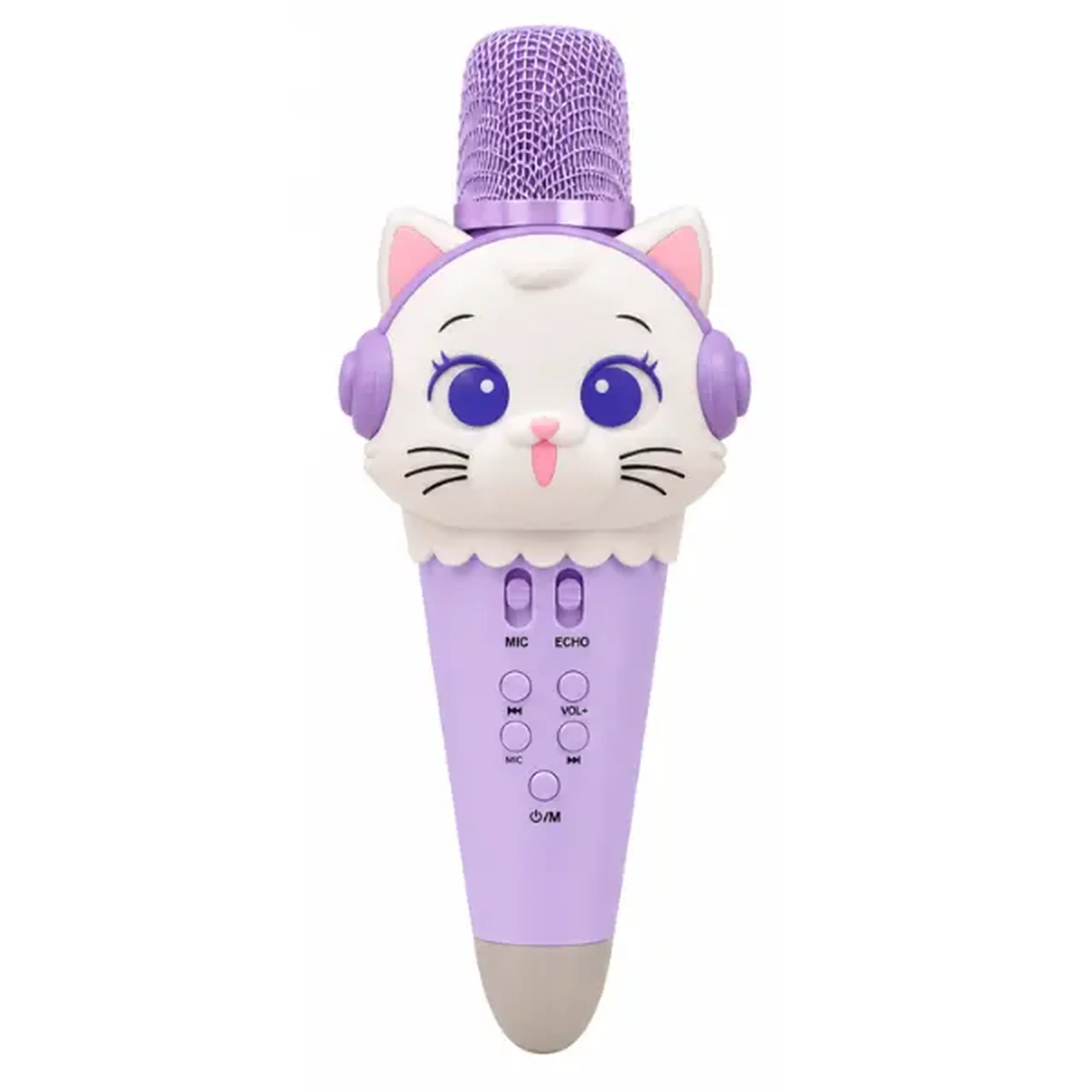 Microfon karaoke pentru copii „Pisicuță”, 21 cm, 3 culori