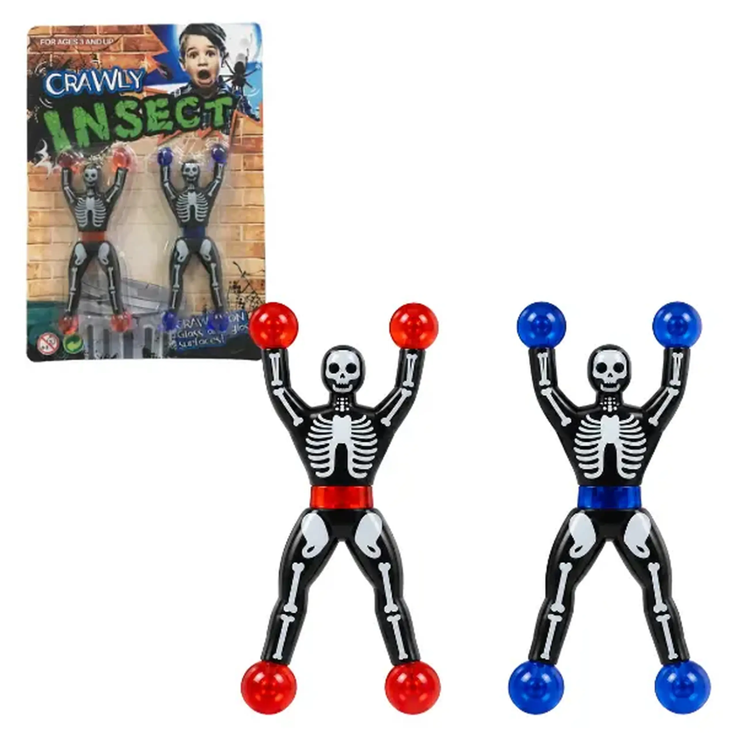 Figurine lipicioase „Schelete” pentru geam, 2 buc.