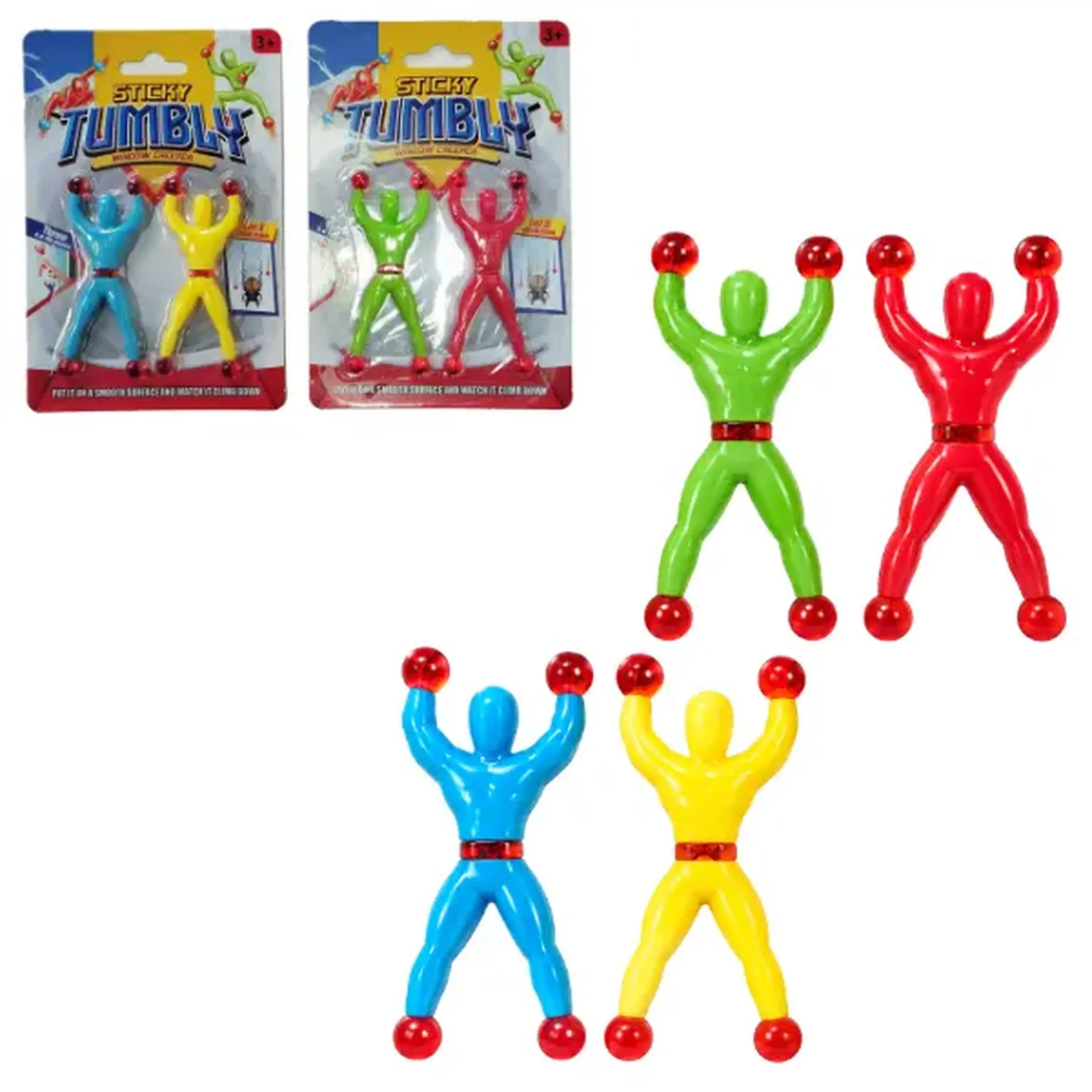 Figurine lipicioase „Acrobați” pentru geam, 2 buc.