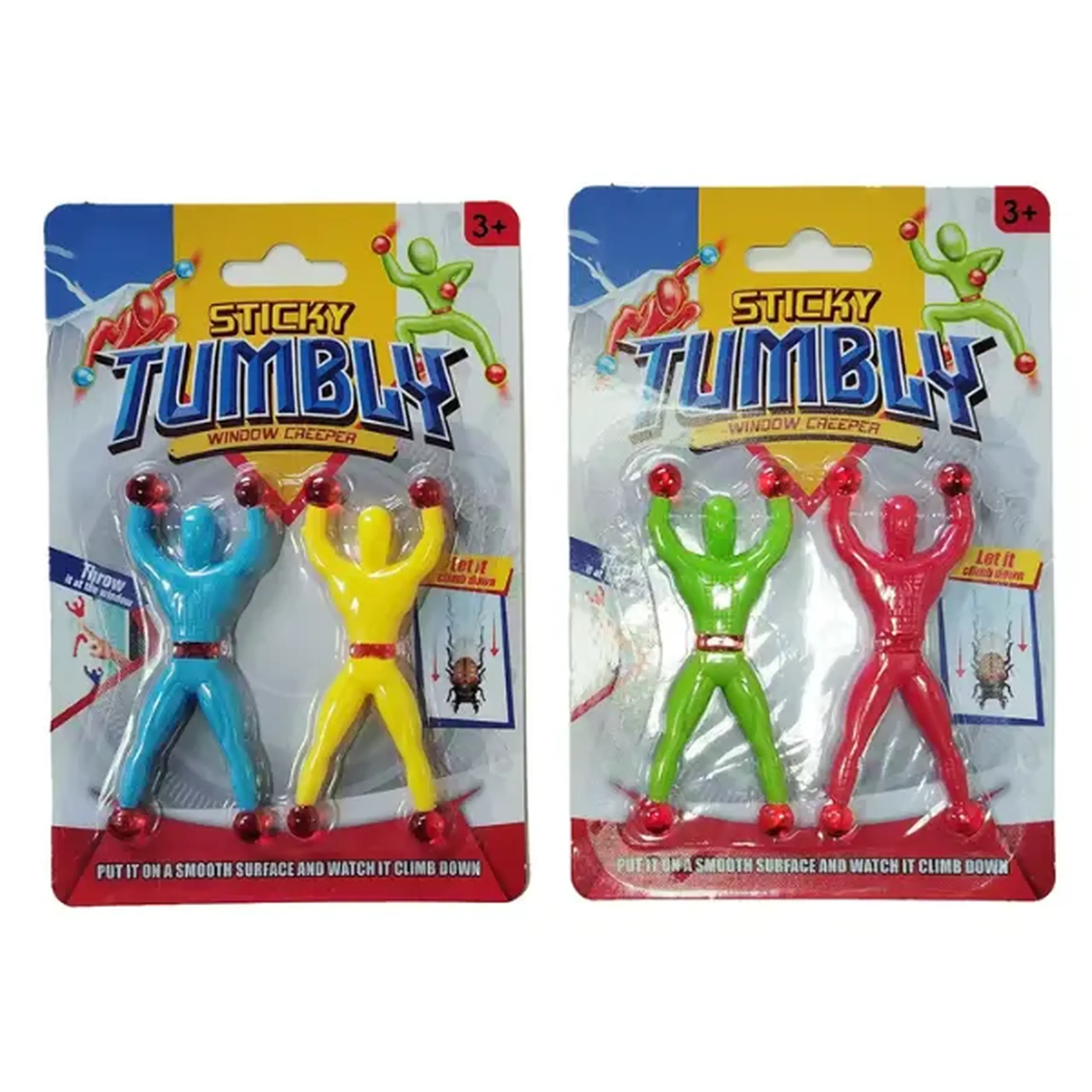 Figurine lipicioase „Acrobați” pentru geam, 2 buc.