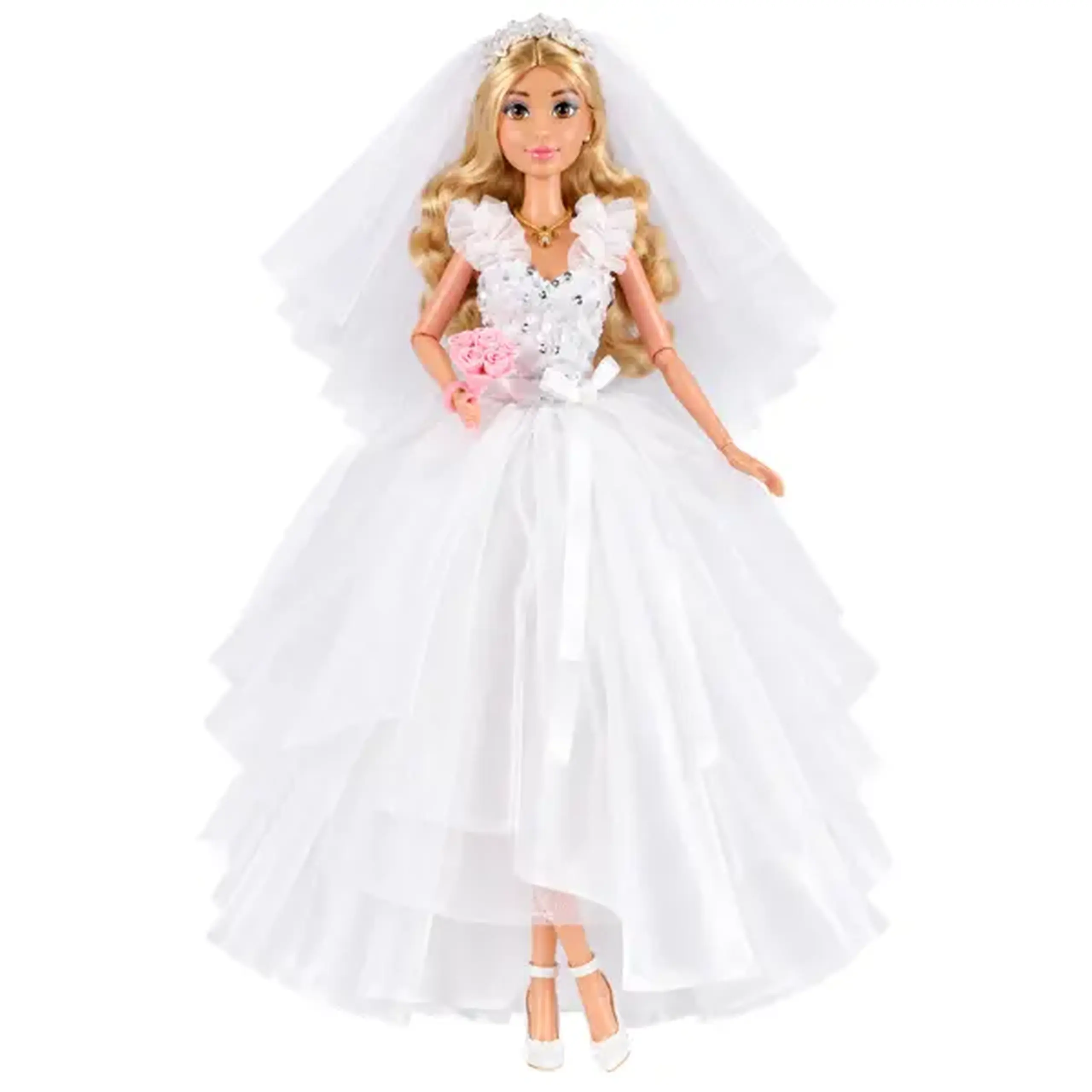 Păpușă mireasă „Colecția de Nuntă” în rochie de mireasă cu accesorii, 29 cm